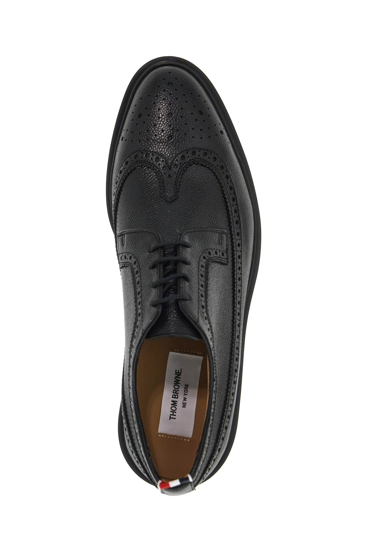 Shop Thom Browne Laced Longwing Bro In Black