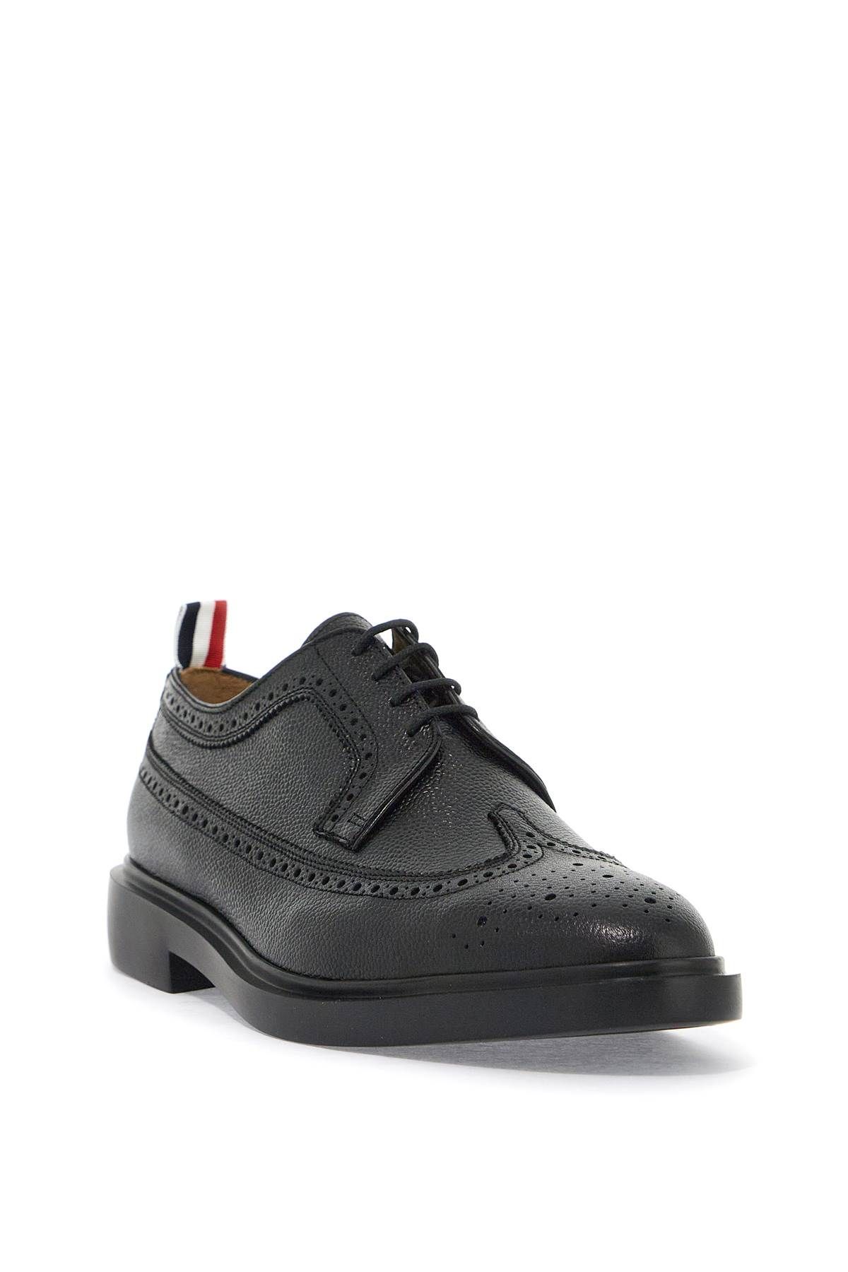 Shop Thom Browne Laced Longwing Bro In Black