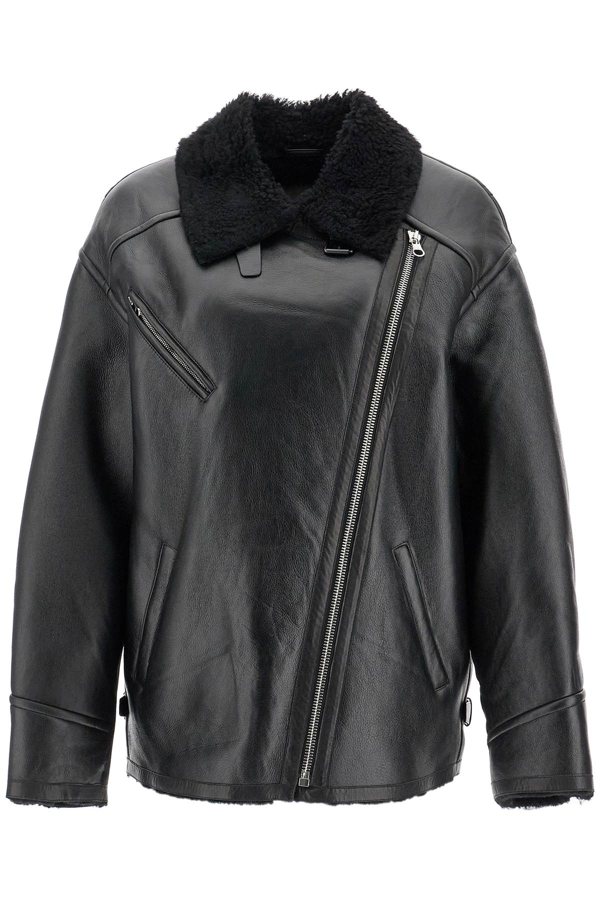 Shop Isabel Marant Shearling Adelina In Black