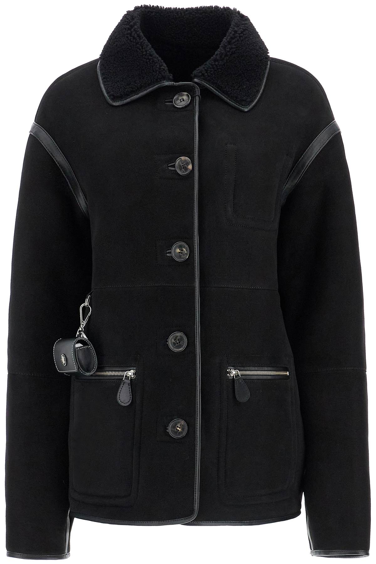 Shop Saks Potts Reversible Shearling Jacket Ada In Black