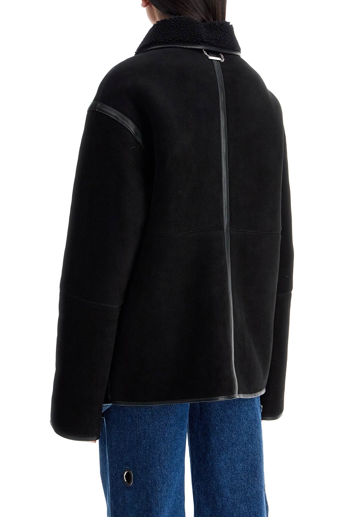 Shop Saks Potts Reversible Shearling Jacket Ada In Black