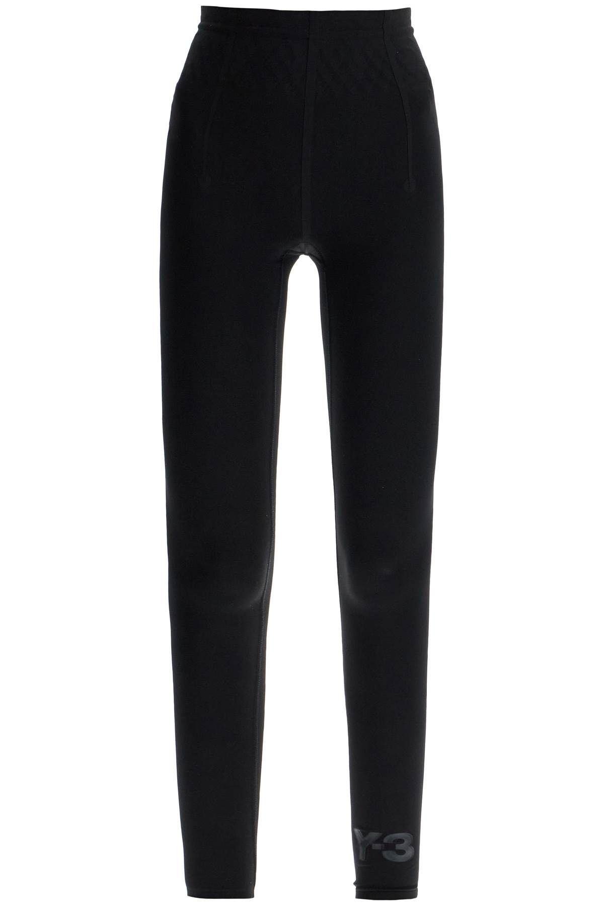 Shop Y-3 Lycra Leggings For In Black