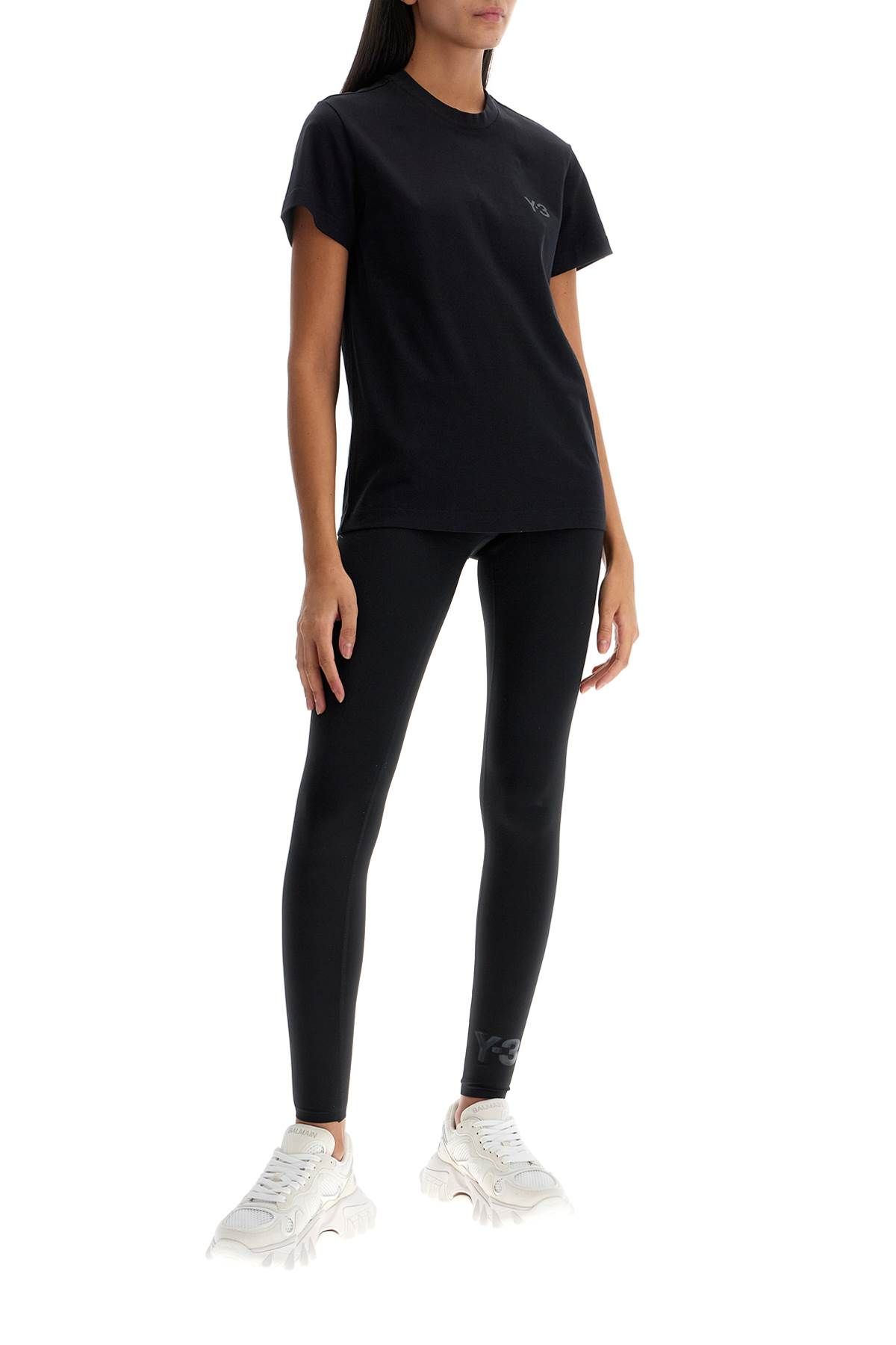 Shop Y-3 Lycra Leggings For In Black