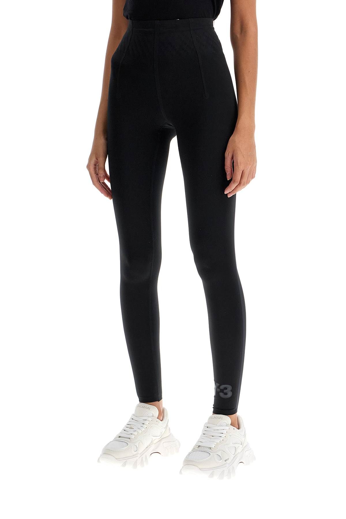 Shop Y-3 Lycra Leggings For In Black