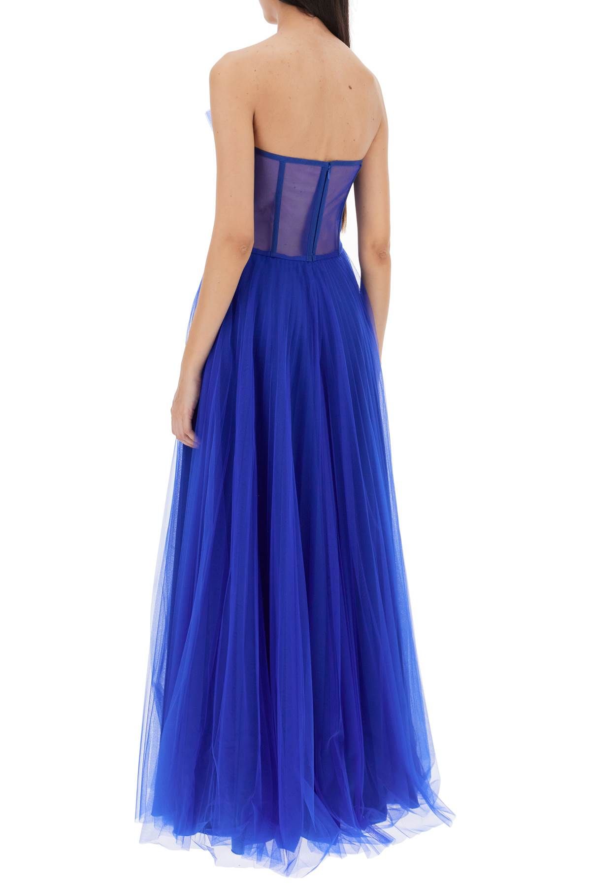 Shop 19:13 Dresscode Long Bustier Dress In Blue