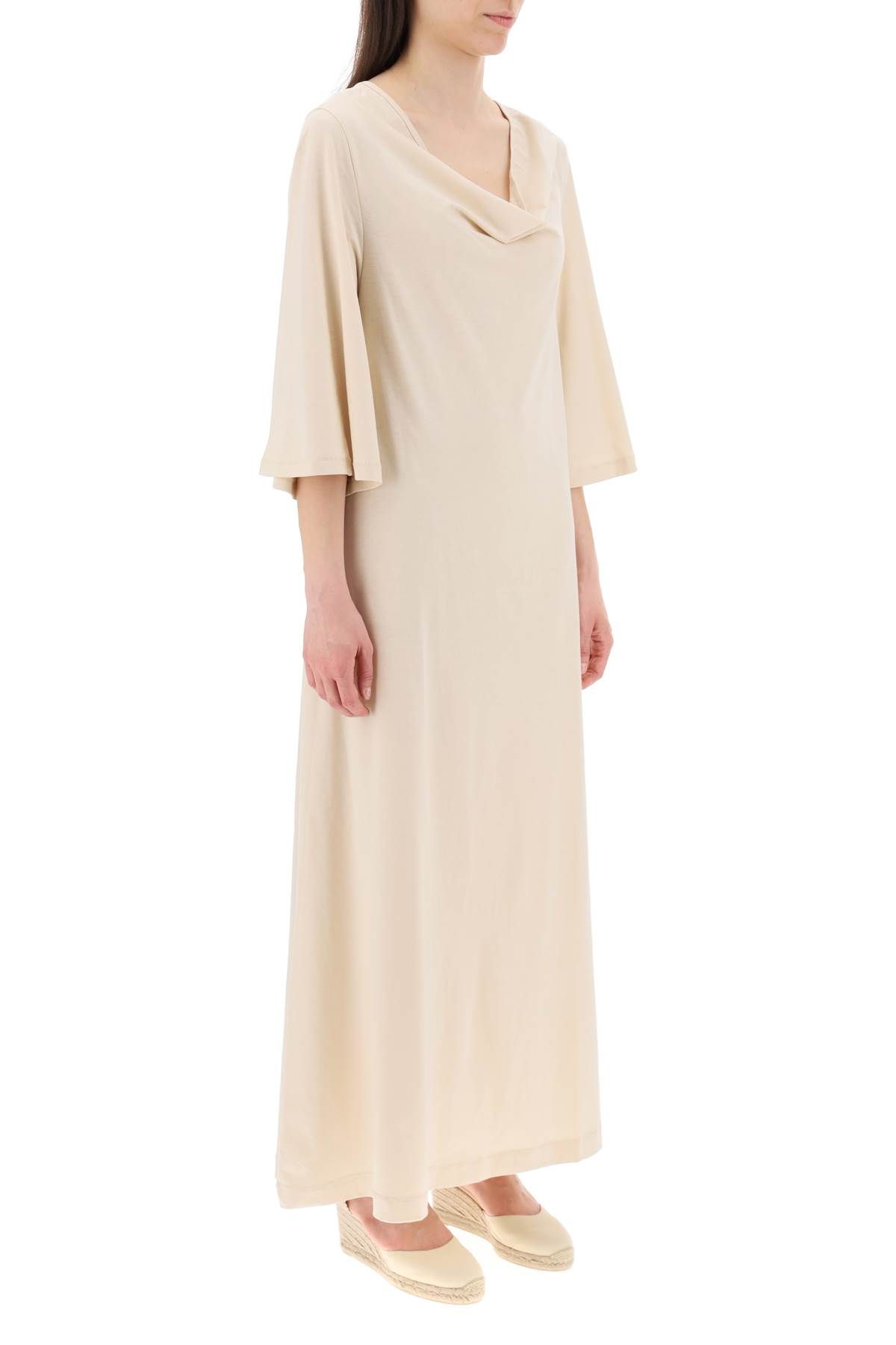 Shop By Malene Birger "yalia Maxi Dress In Jersey In White