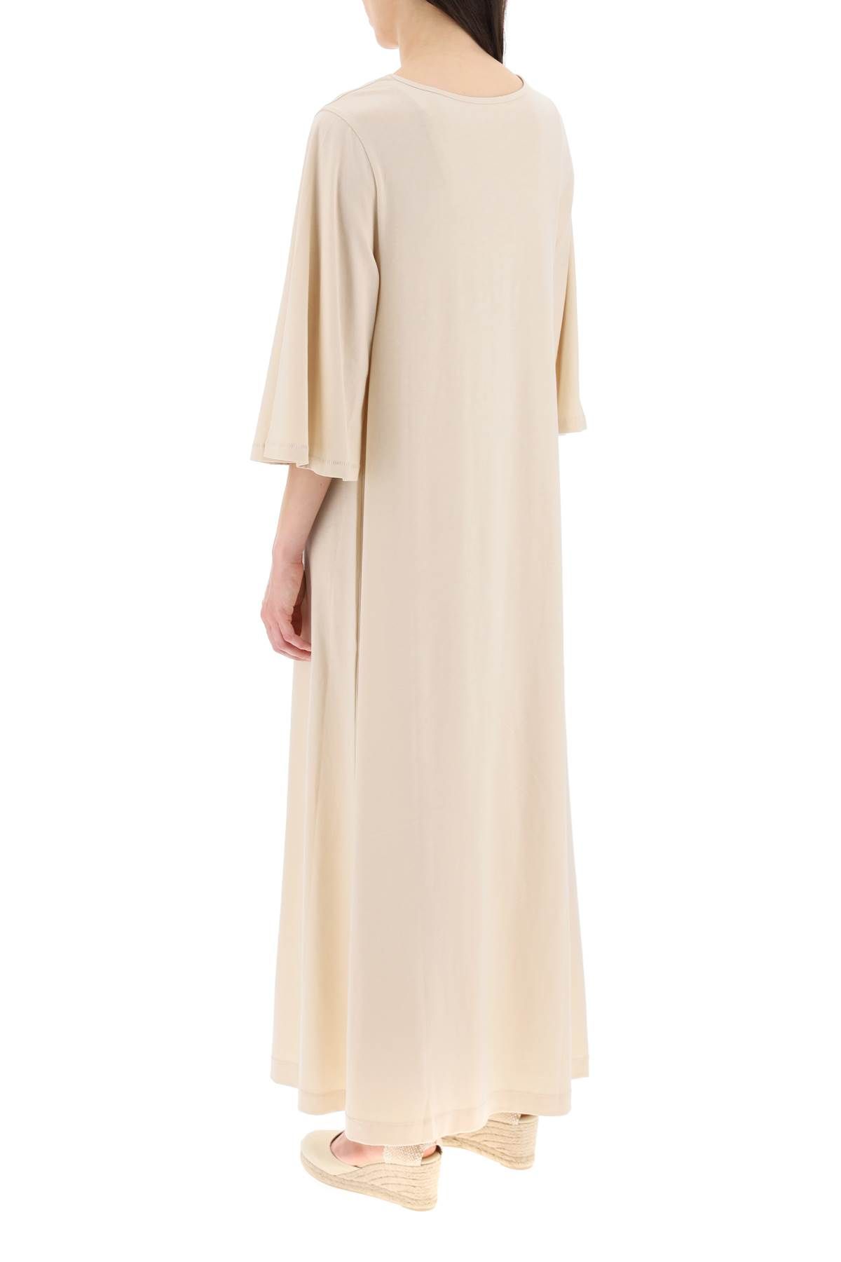 Shop By Malene Birger "yalia Maxi Dress In Jersey In White