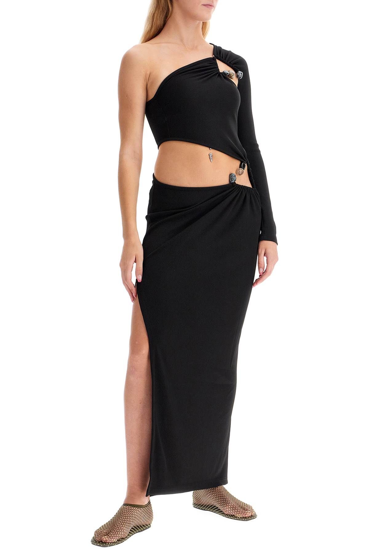 Shop Christopher Esber One-shoulder Dress With Cut-out And In Black