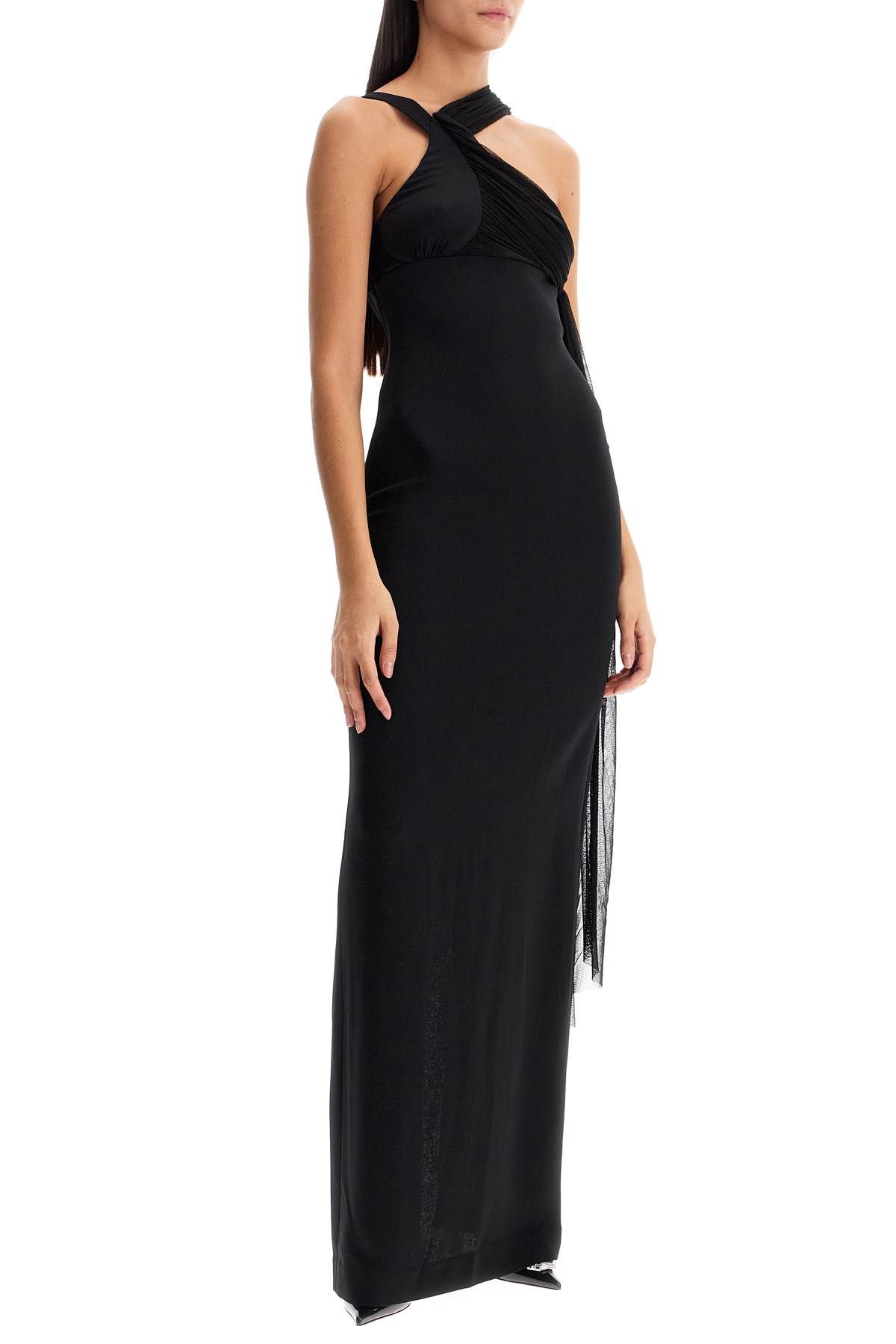 Shop Christopher Esber Long One-shoulder In Black