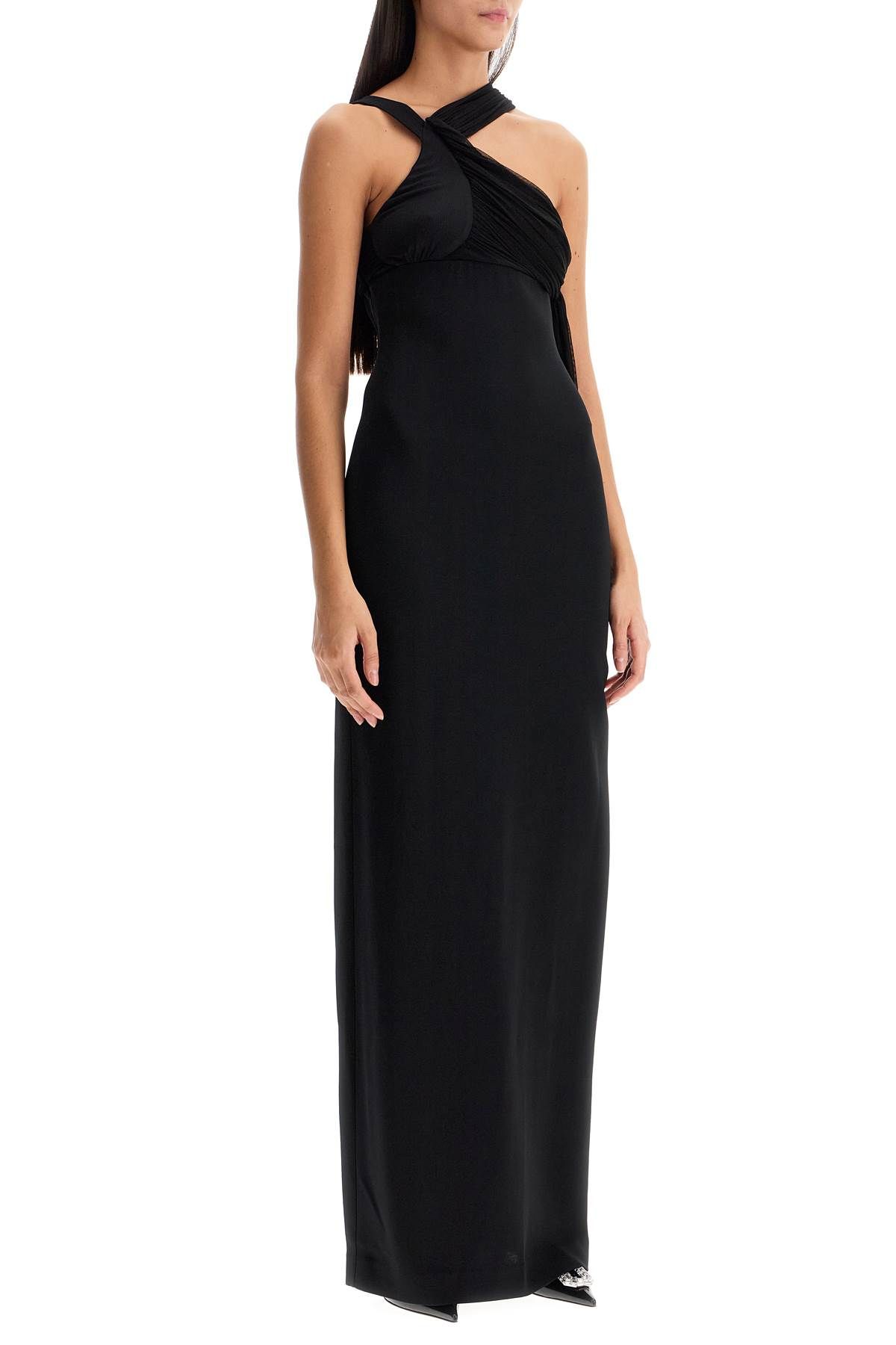 Shop Christopher Esber Long One-shoulder In Black