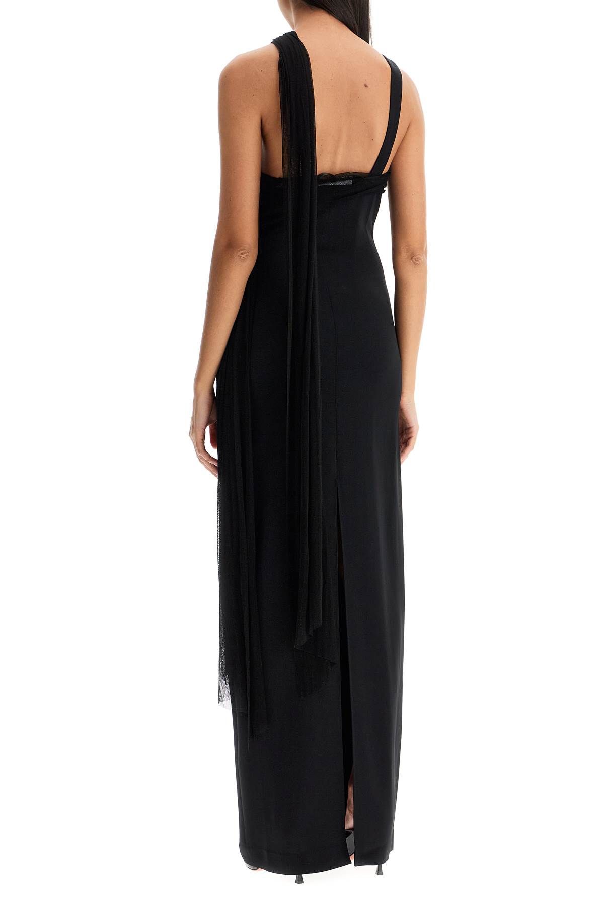 Shop Christopher Esber Long One-shoulder In Black