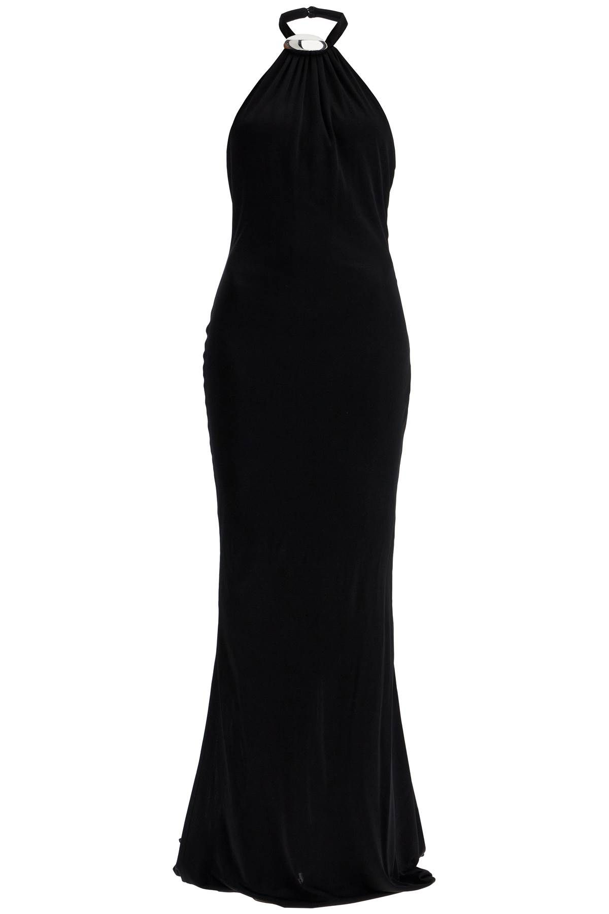 Shop Giuseppe Di Morabito 'jersey Dress With Train' In Black