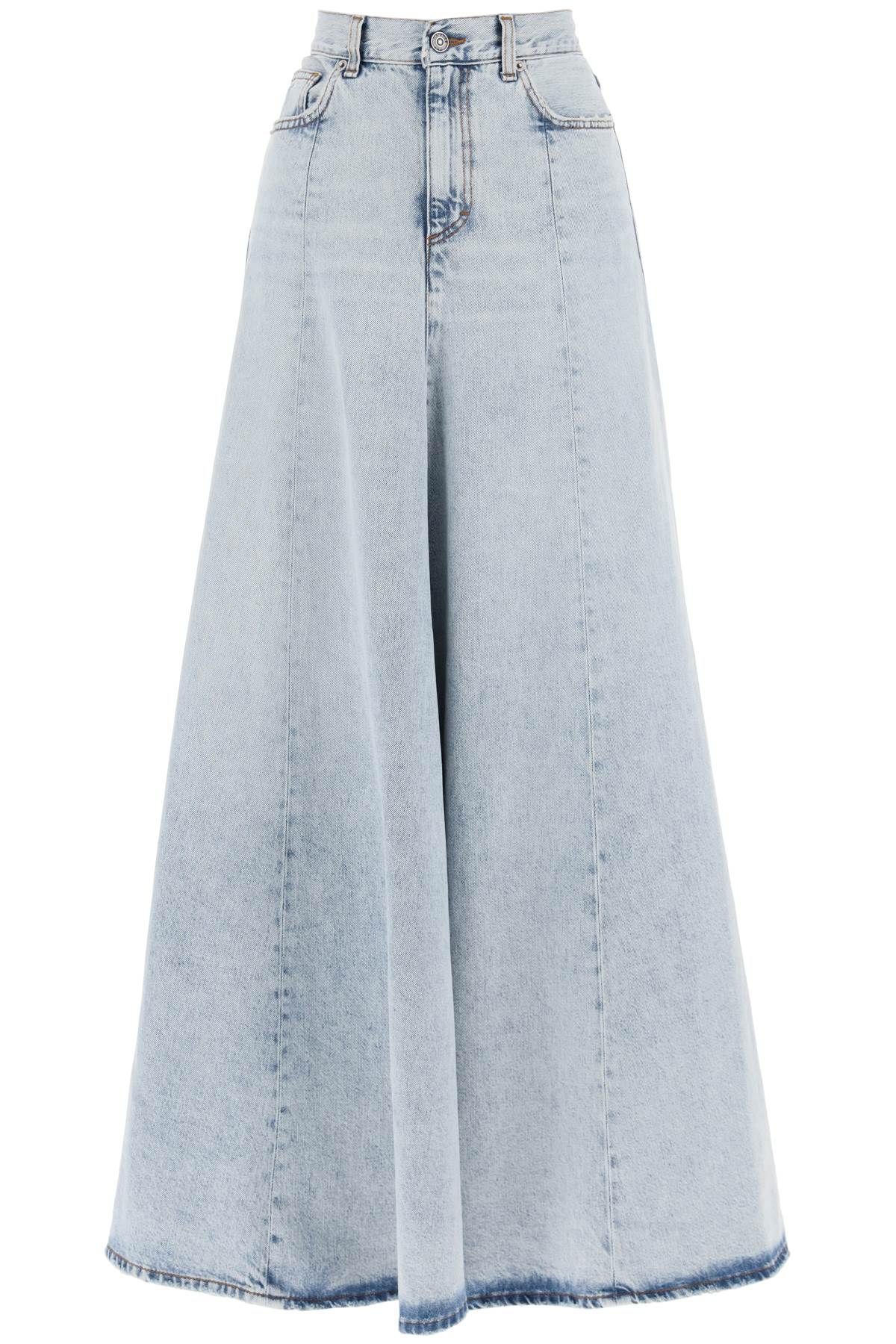 Shop Haikure Serenity Maxi Circular Skirt In Light Blue