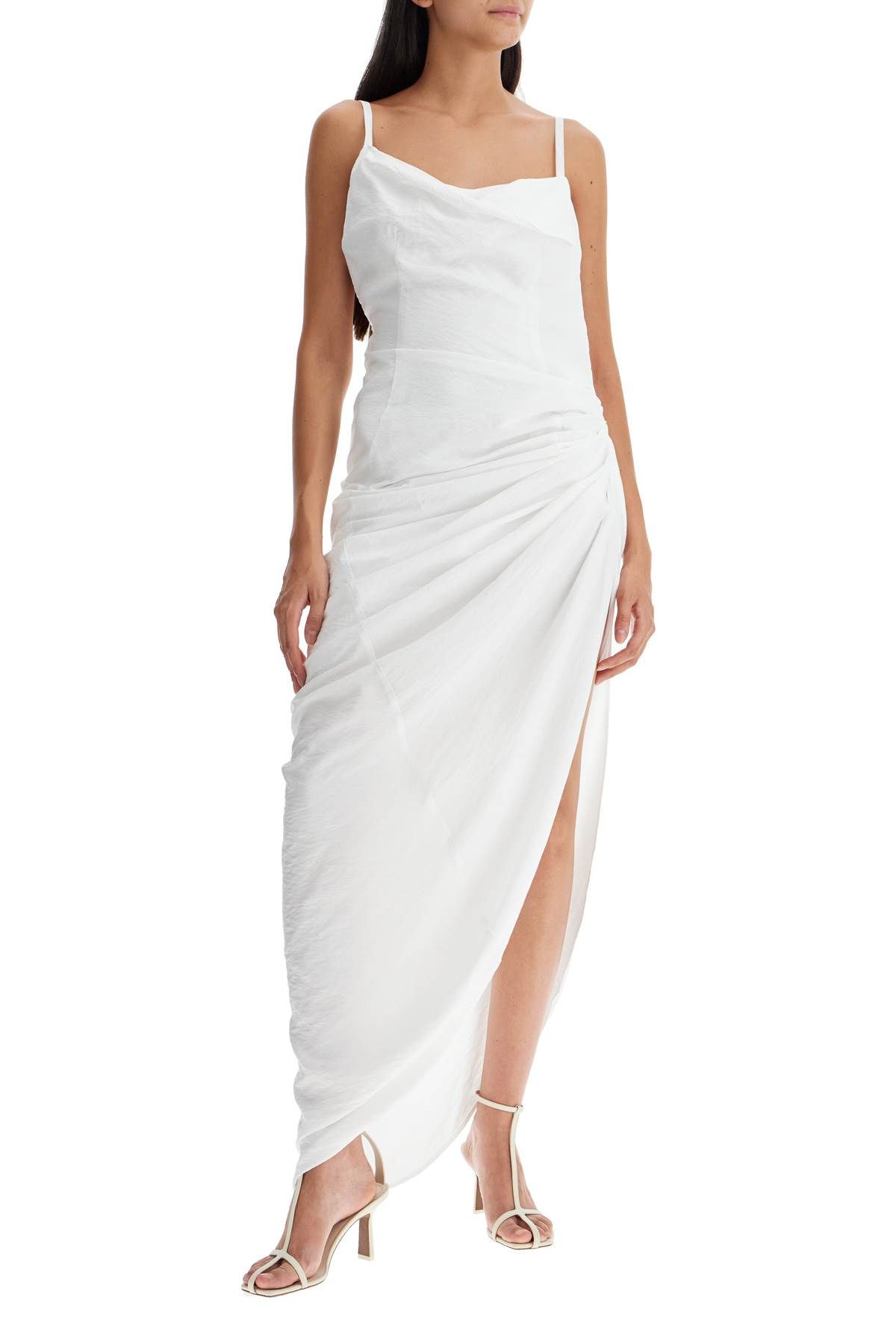 Shop Jacquemus Long Dress 'the Saudade Longue In White