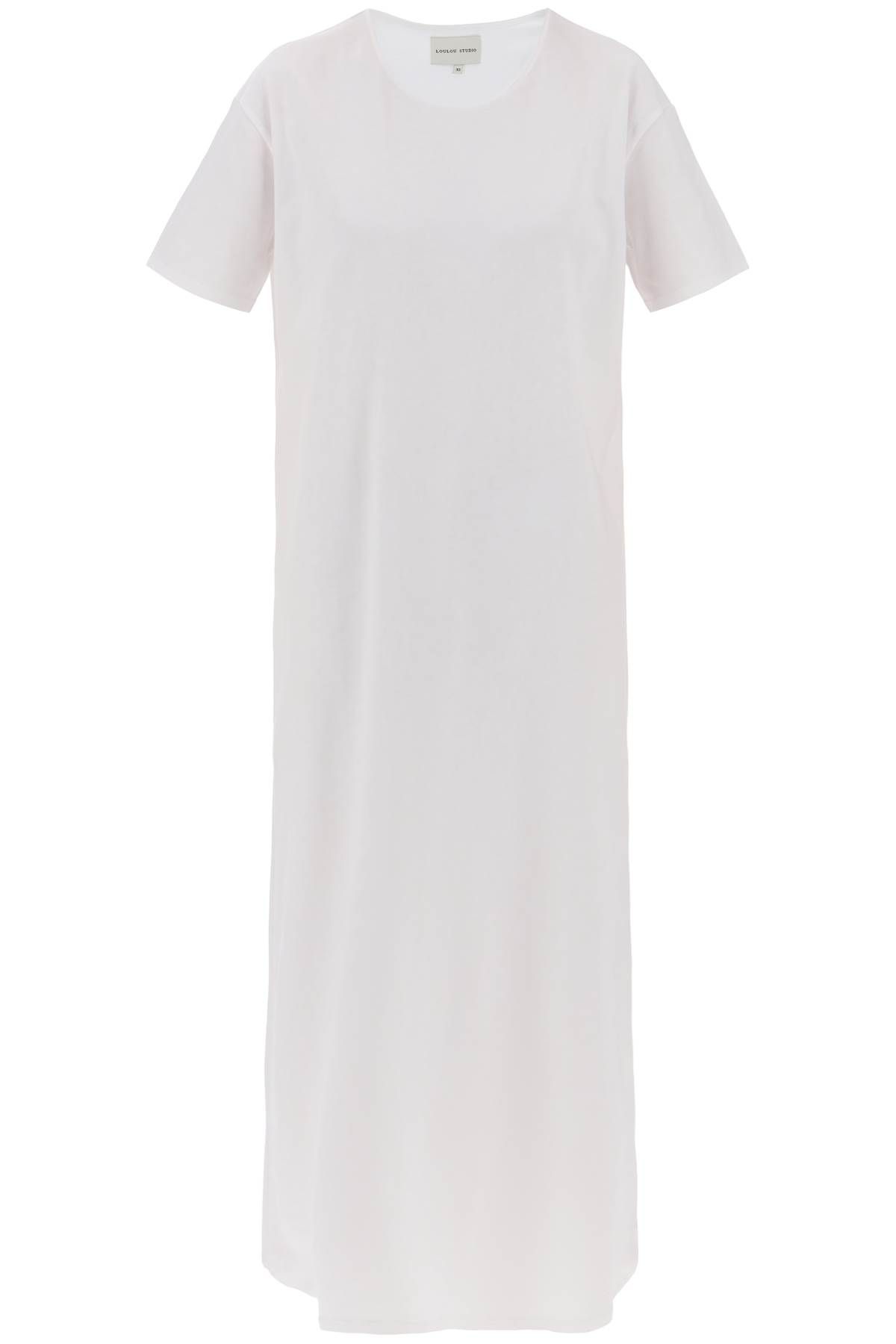 Shop Loulou Studio Maxi Arue Organic Pima Cotton Dress In White