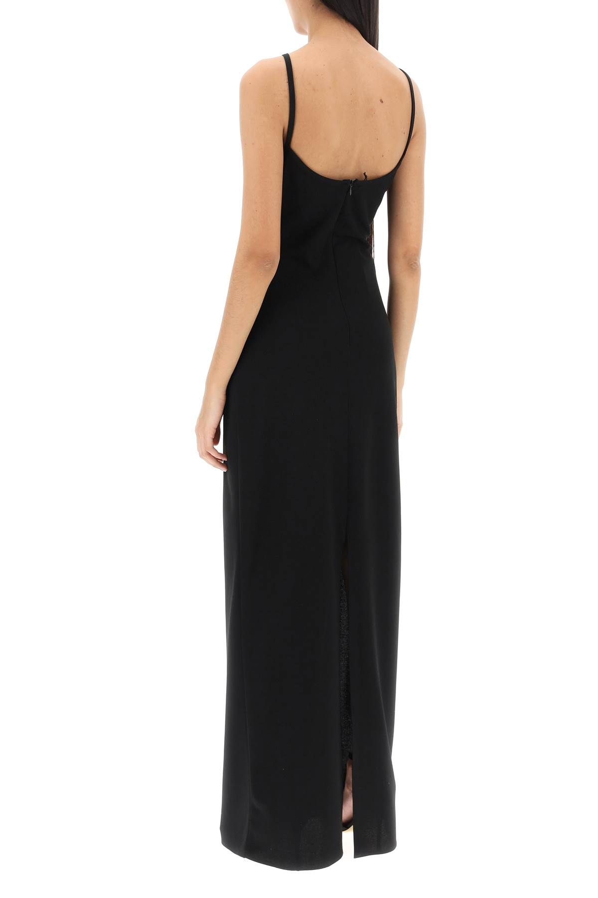 Shop Mvp Wardrobe Manzoni Maxi Slip Dress In Black