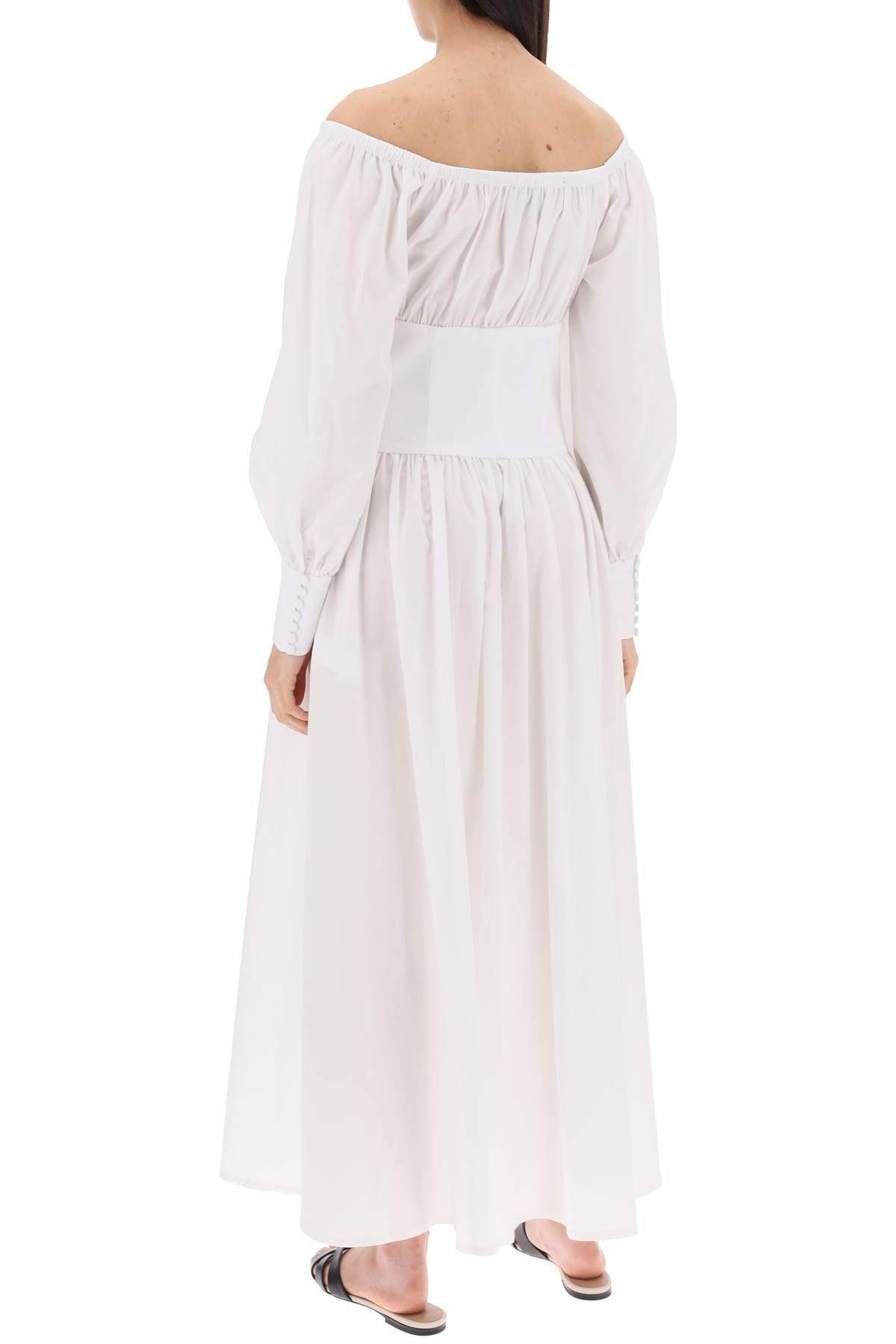 Shop Mvp Wardrobe Long Dress From Port Grima In White