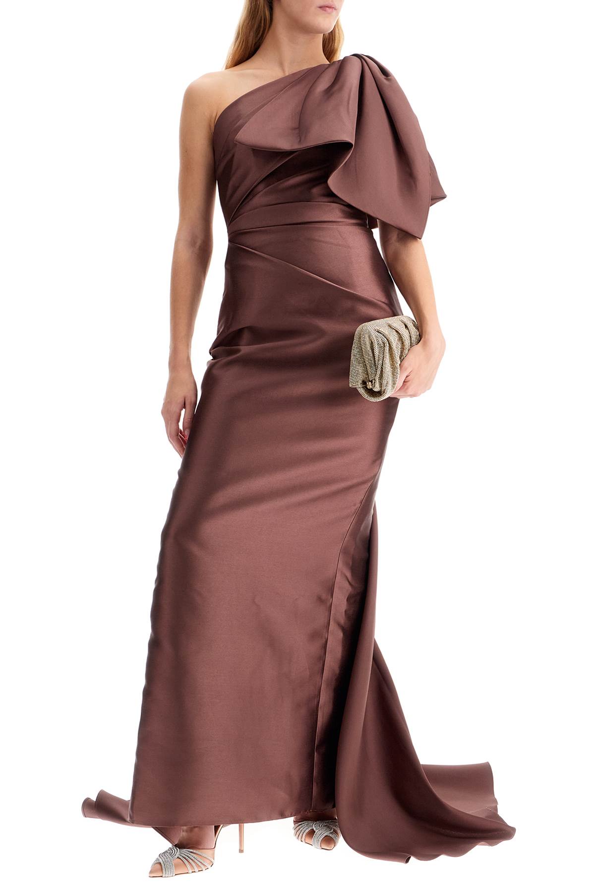 Shop Solace London 'priya' One-shoulder In Brown