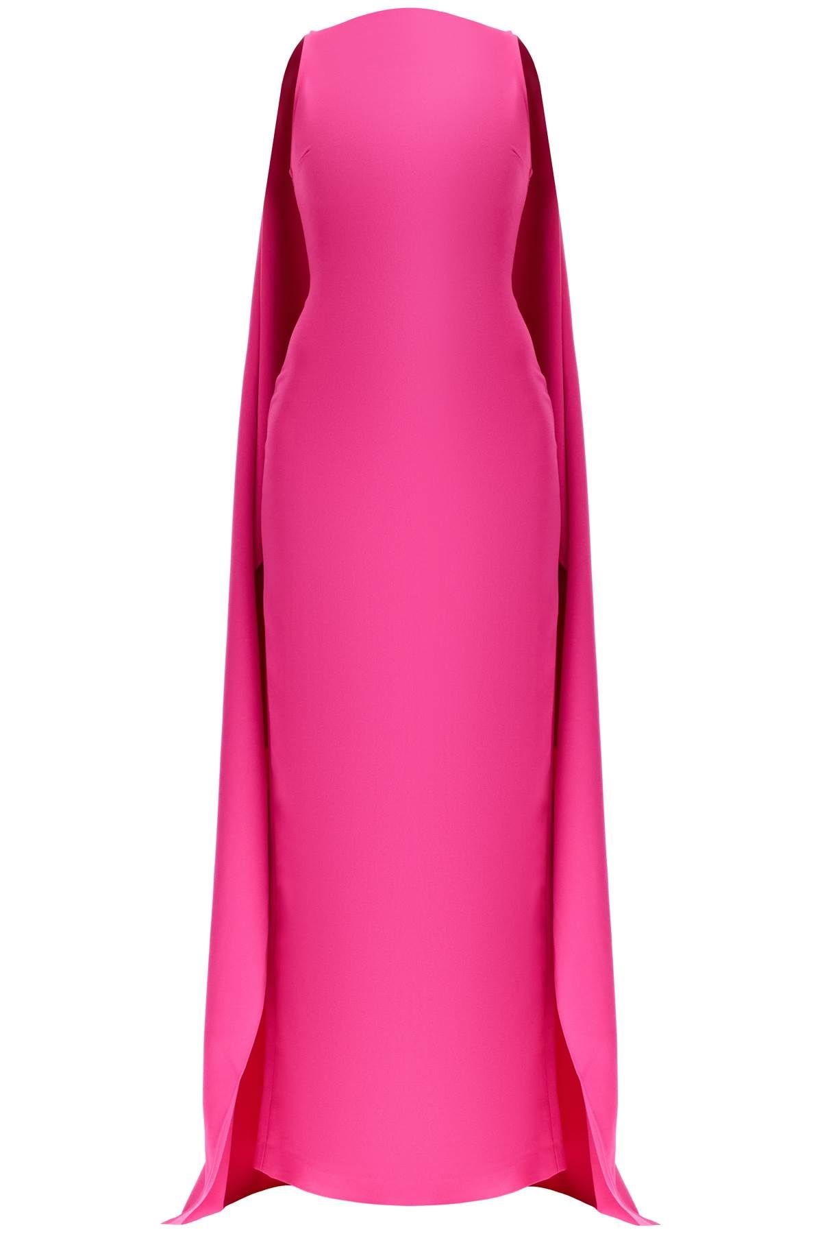 Shop Solace London 'kaila' Long Dress In Fuchsia