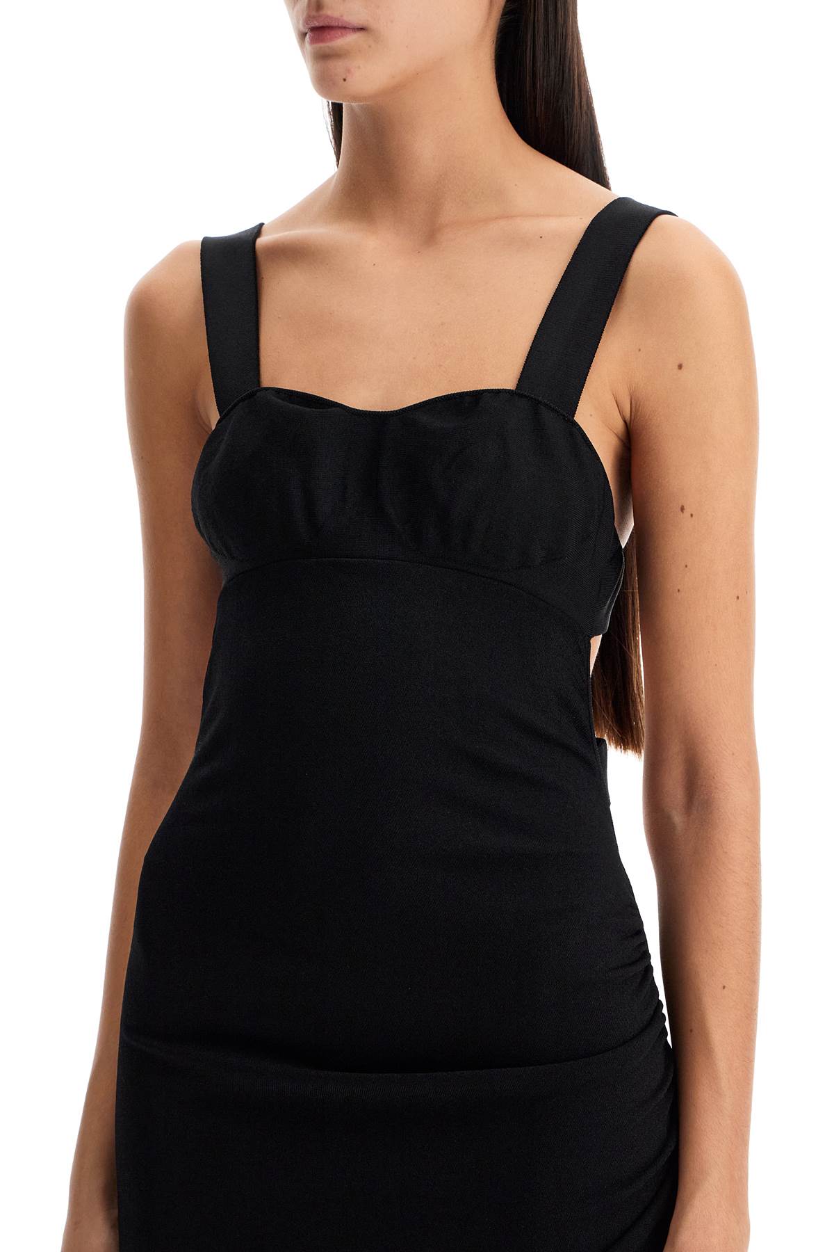 Shop Tom Ford "maxi Knit Dress With Cut Out Details In Black