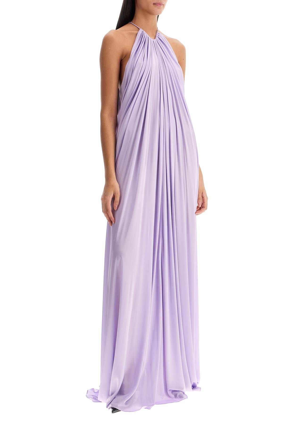 Shop Tom Ford Long Shiny Jersey Dress In Purple