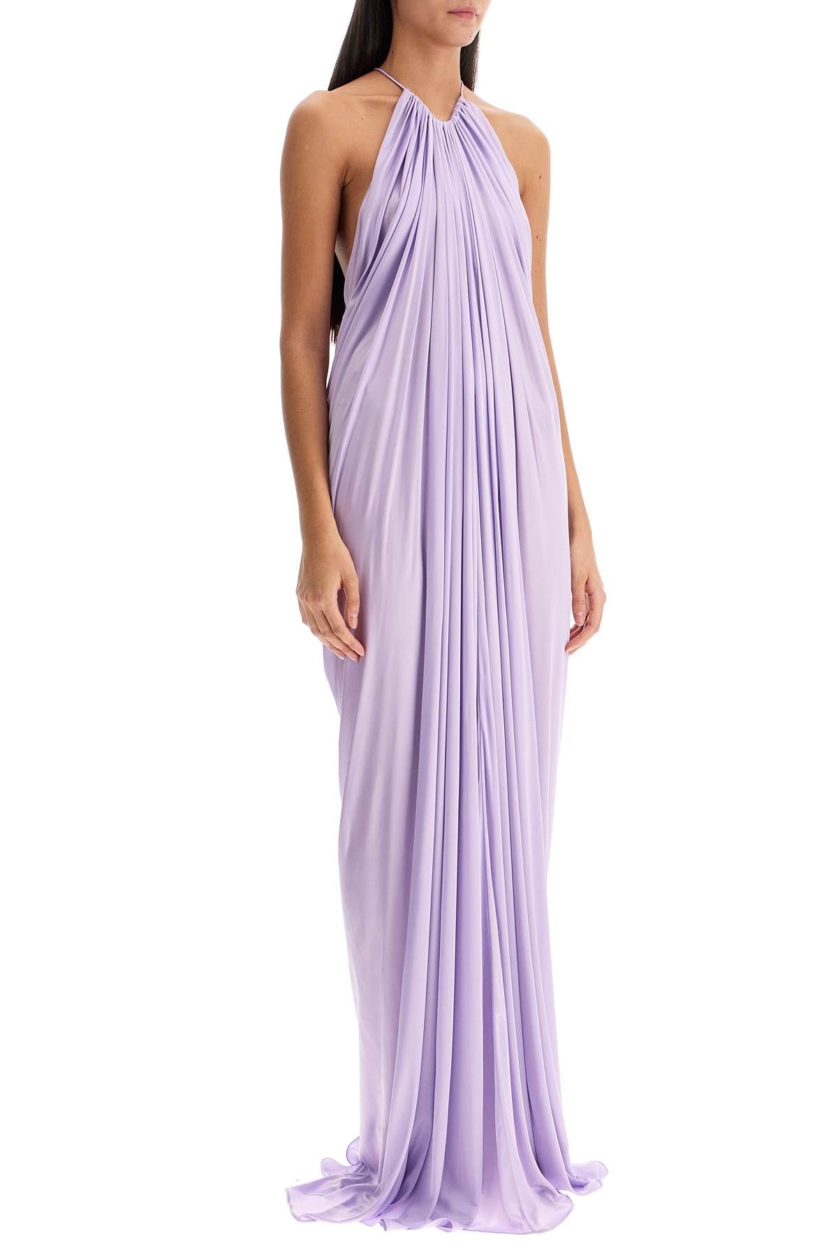 Shop Tom Ford Long Shiny Jersey Dress In Purple