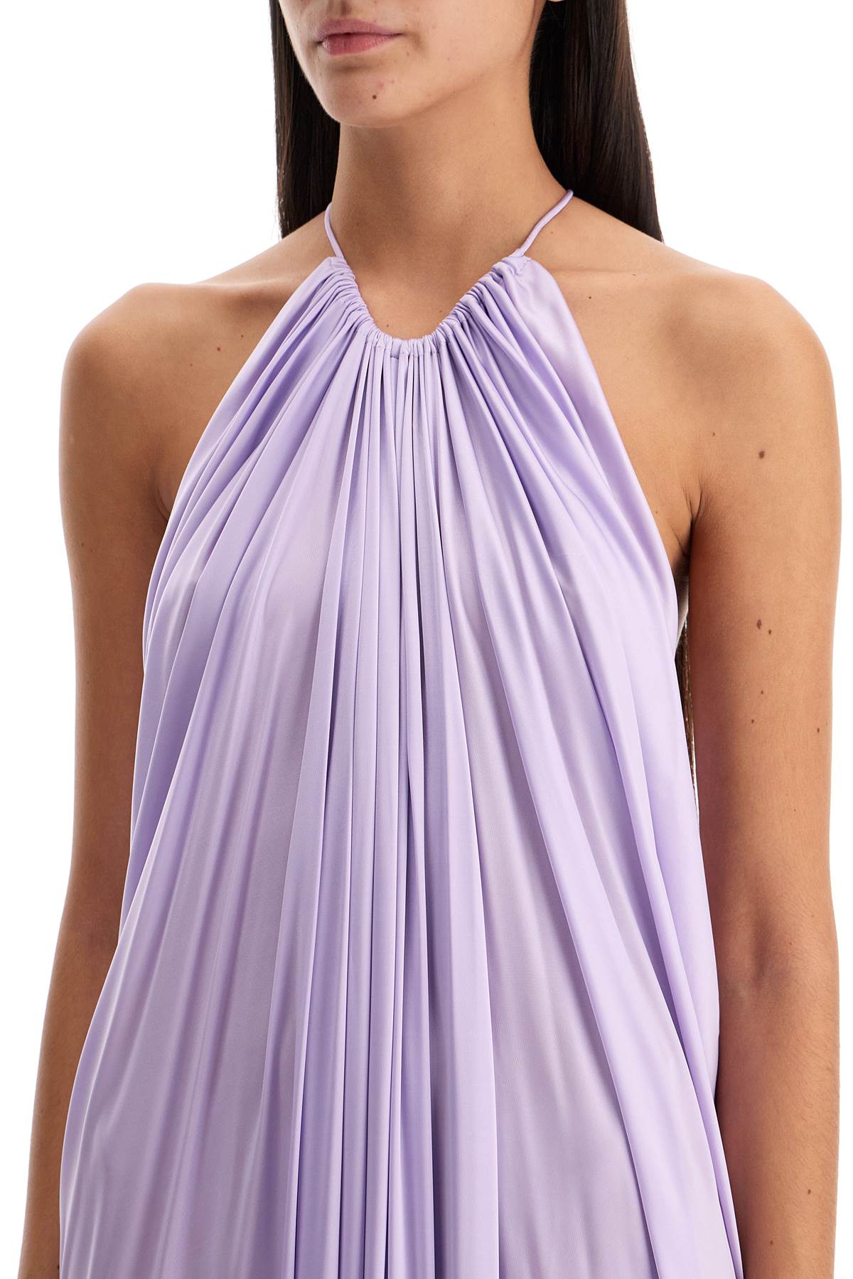 Shop Tom Ford Long Shiny Jersey Dress In Purple