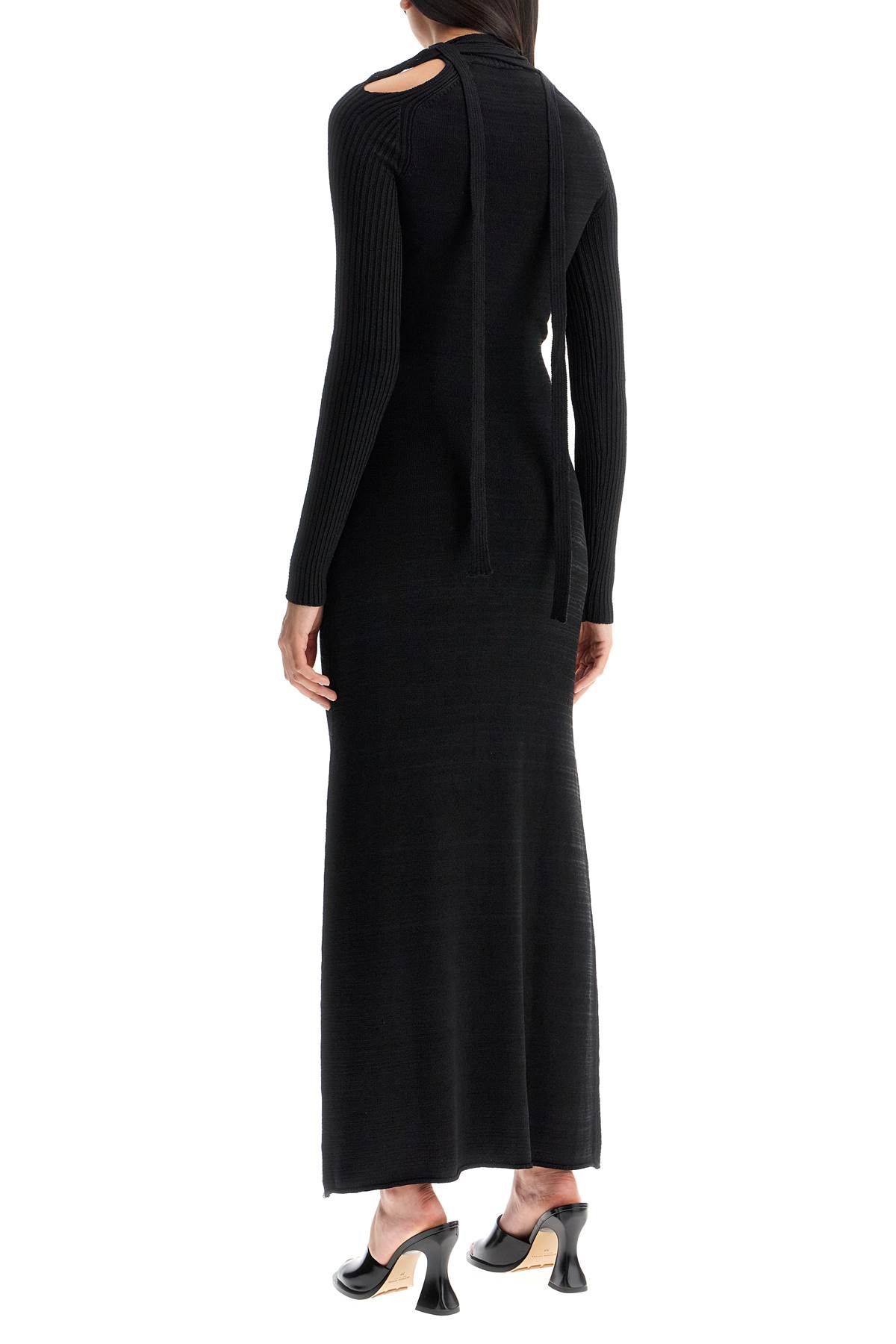 Shop Y/project Maxi Knit Dress In Italian In Black