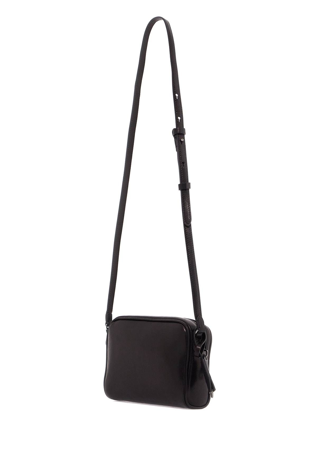 Shop Brunello Cucinelli Mini Leather Boston Crossbody Bag With Shoulder Strap In Black