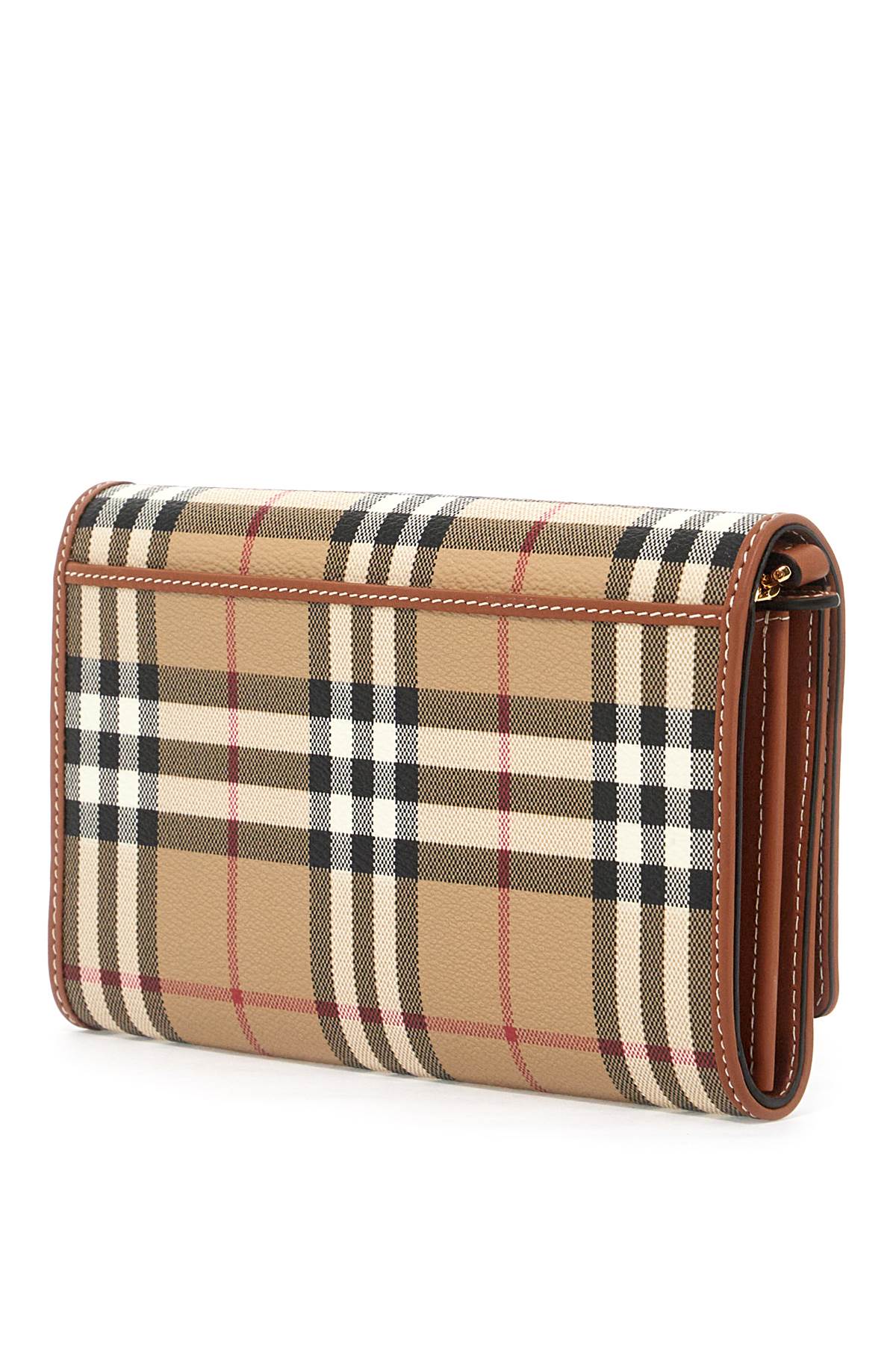 Shop Burberry Ered\n\ncheckered Mini Crossbody Bag In Beige