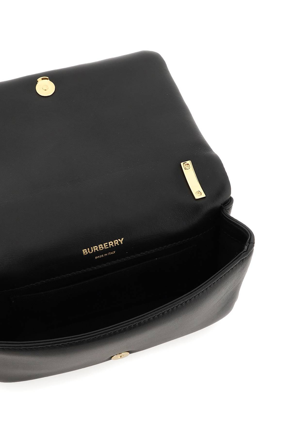 Shop Burberry Quilted Leather Lola Mini Bag In Black