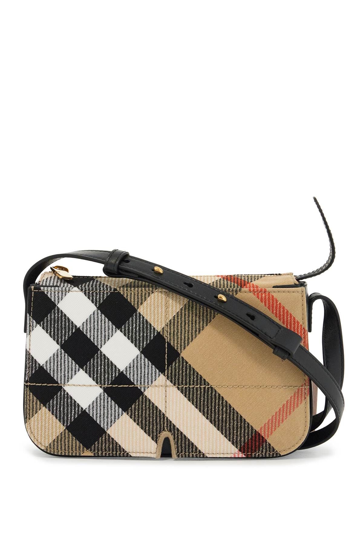 Shop Burberry Mini Snip Shoulder Bag In Beige