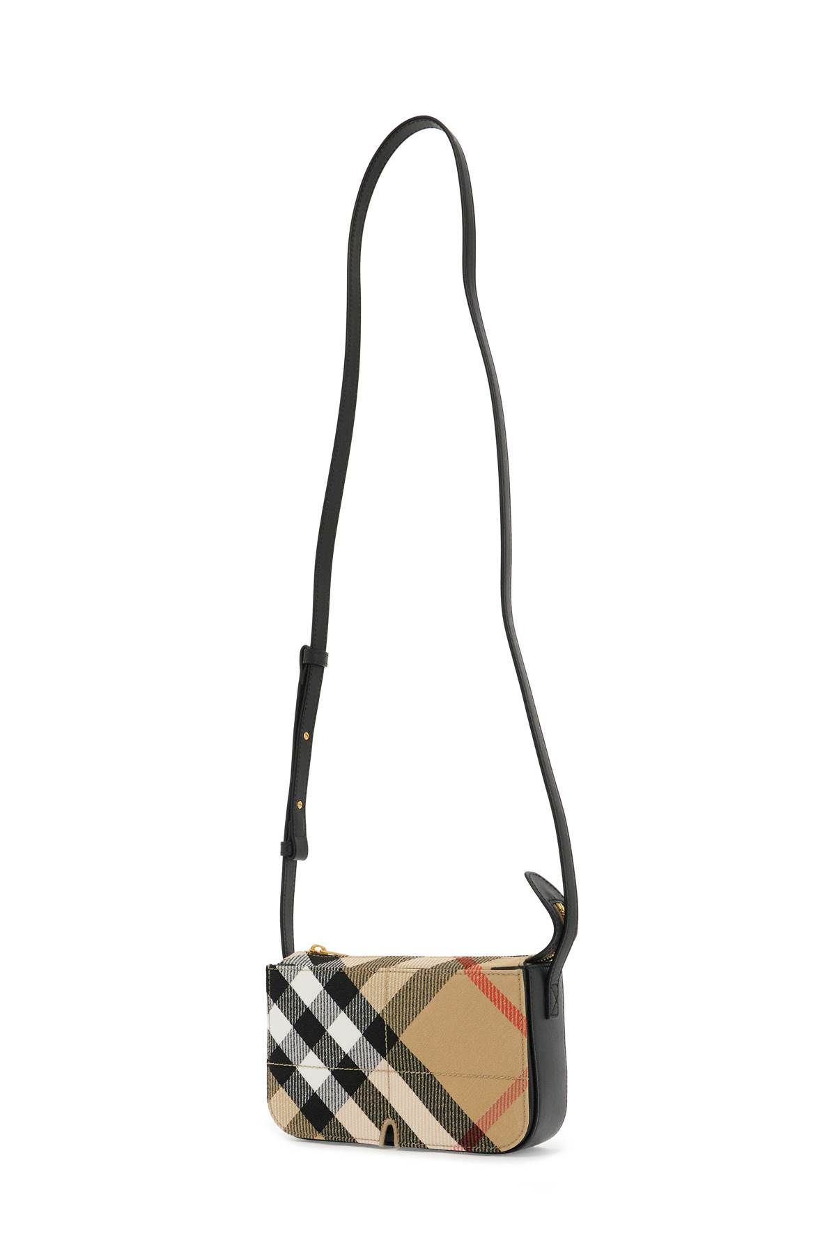 Shop Burberry Mini Snip Shoulder Bag In Beige