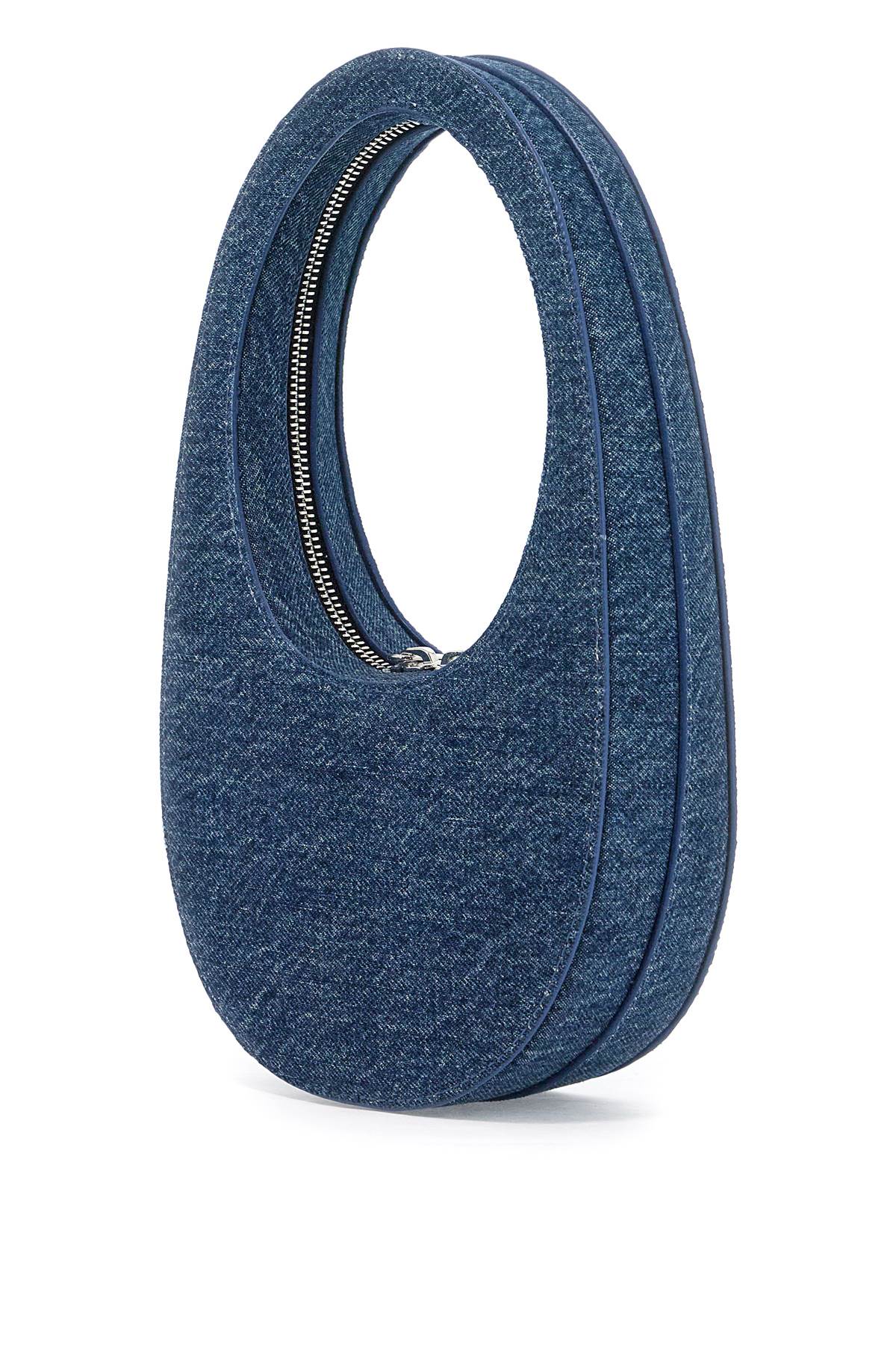 Shop Coperni Swipe Mini Hobo Bag In Blue