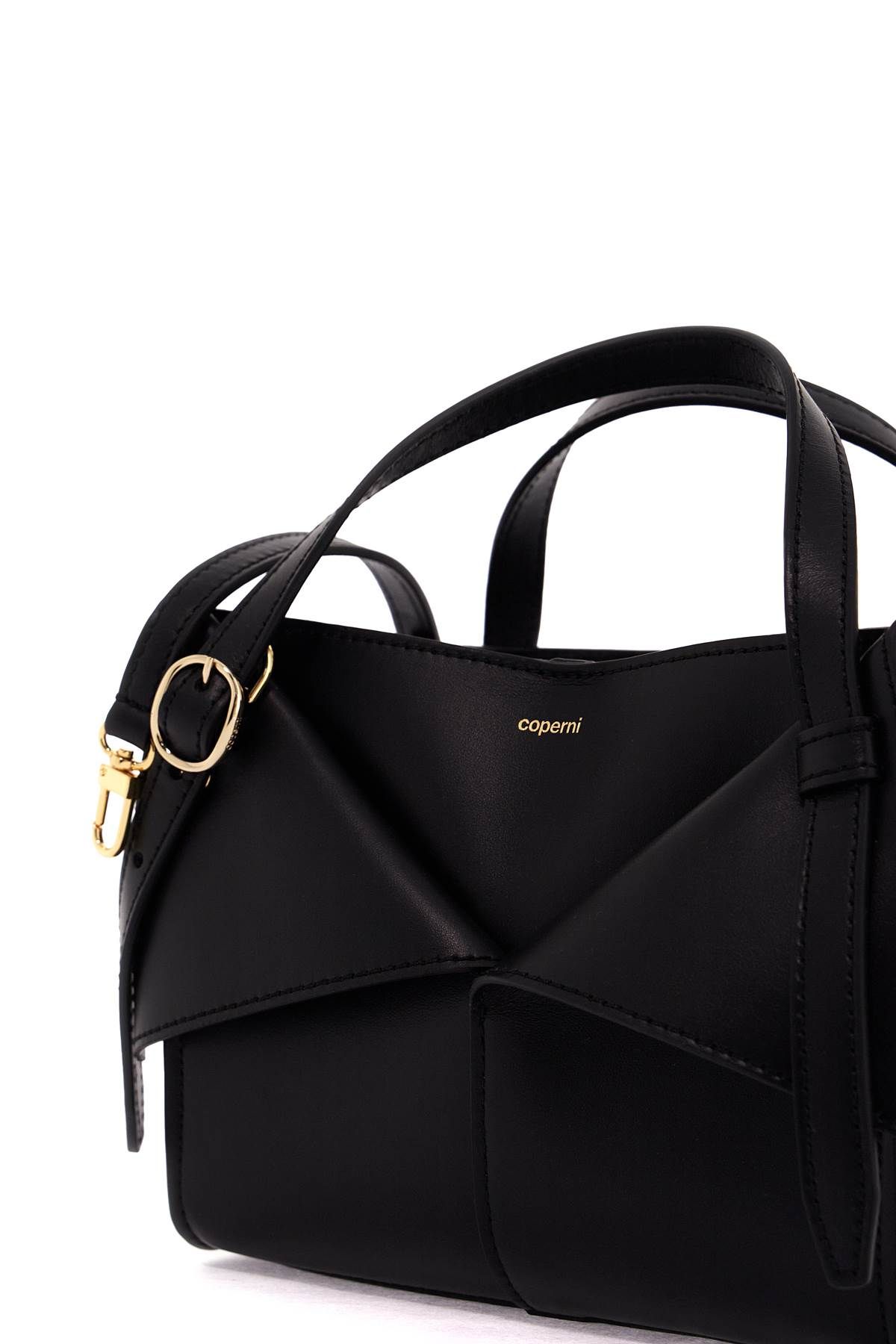 Shop Coperni Mini Belt Cabas Bag In Black