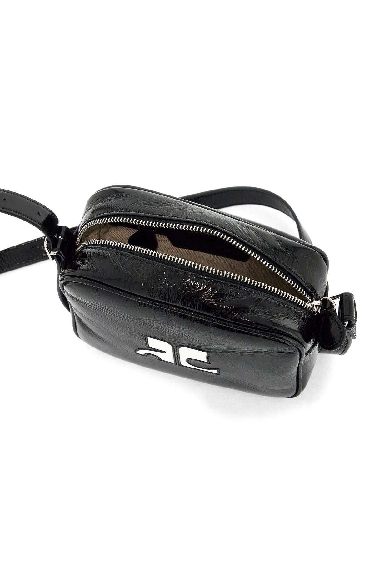 Shop Courrèges Reedition Camera Bag For In Black