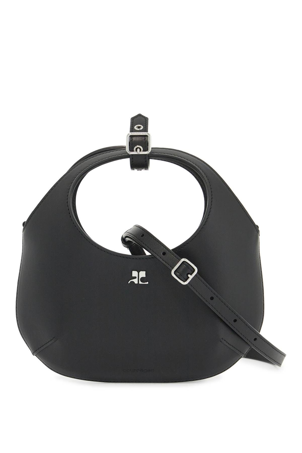 Shop Courrèges Mini Holy Bag In Black