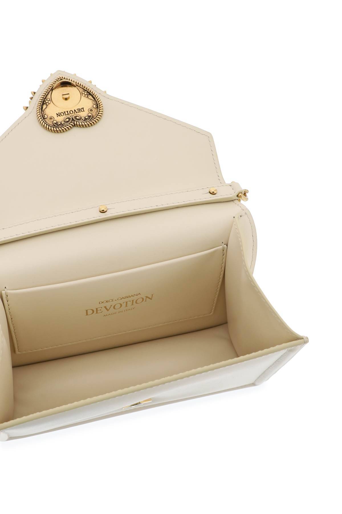Shop Dolce & Gabbana Devotion Small Handbag In White