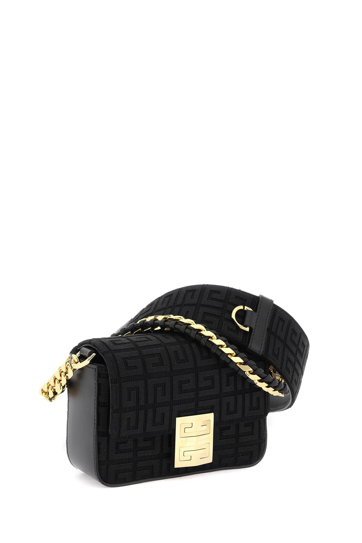 Shop Givenchy Mini Bag With Embroidered 4g In Black