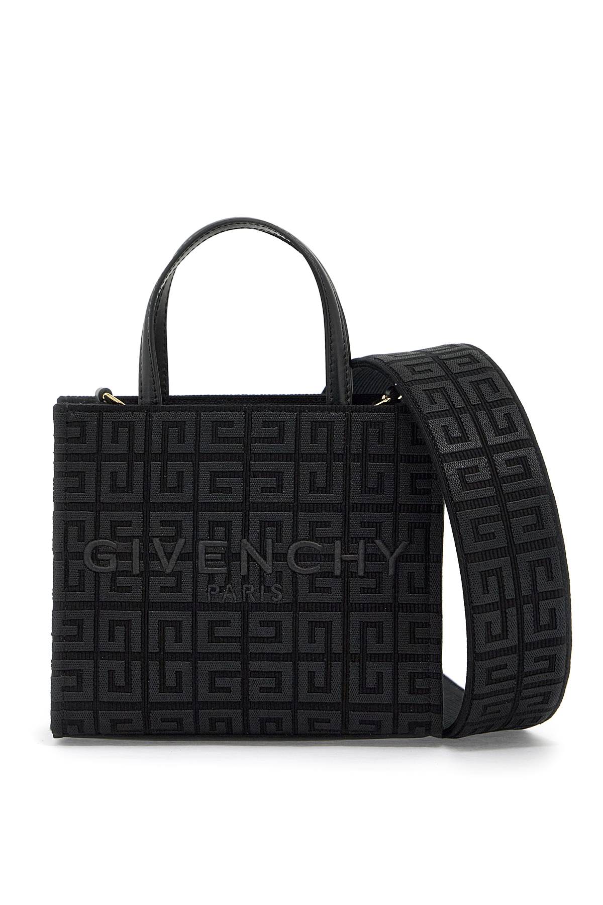 Shop Givenchy Mini G Tote Bag With Embroid In Black