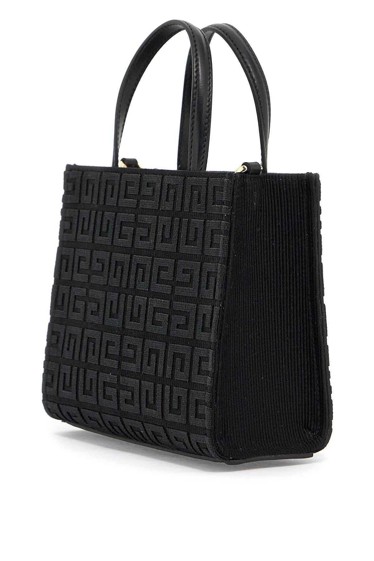 Shop Givenchy Mini G Tote Bag With Embroid In Black