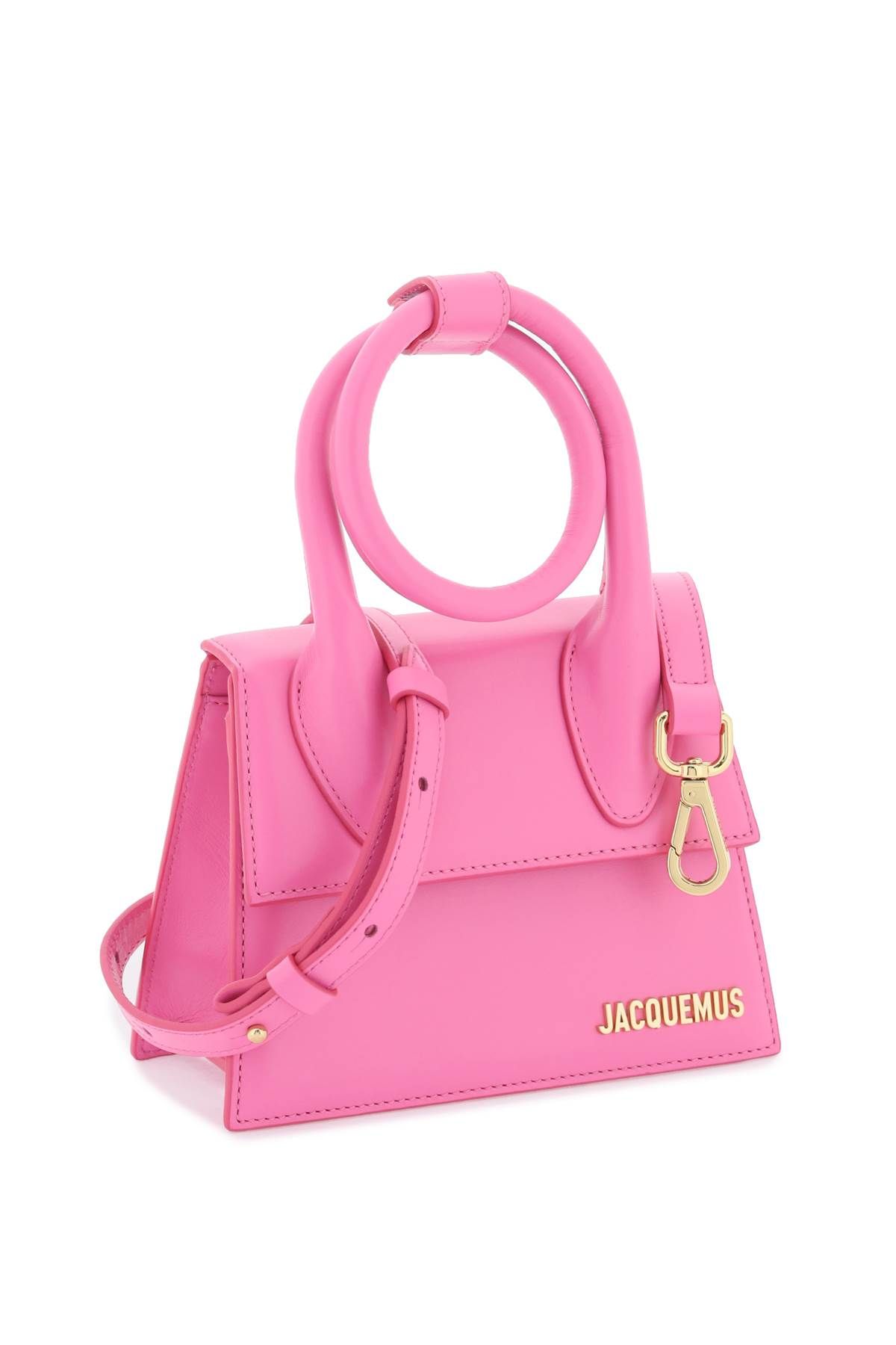 Shop Jacquemus Le Chiquito Noeud Bag In Pink