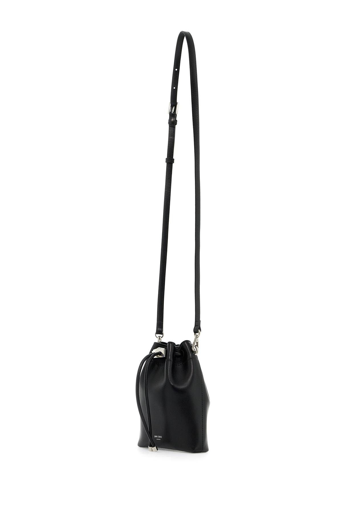 Shop Jimmy Choo Bon Bon Bucket N/s Shoulder Bag In Black