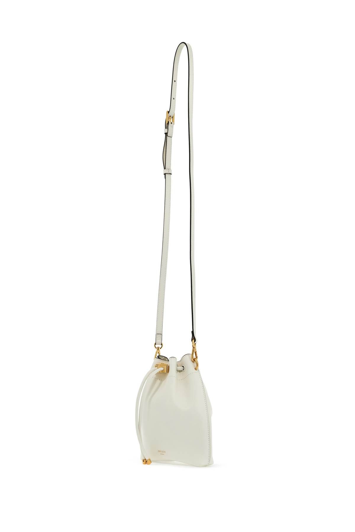 Shop Jimmy Choo Bon Bon Bucket N/s Shoulder Bag In White