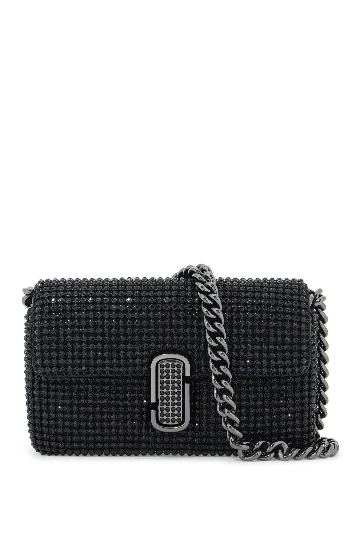 Shop Marc Jacobs The Rhinestone J Marc Mini Shoulder Bag By In Black