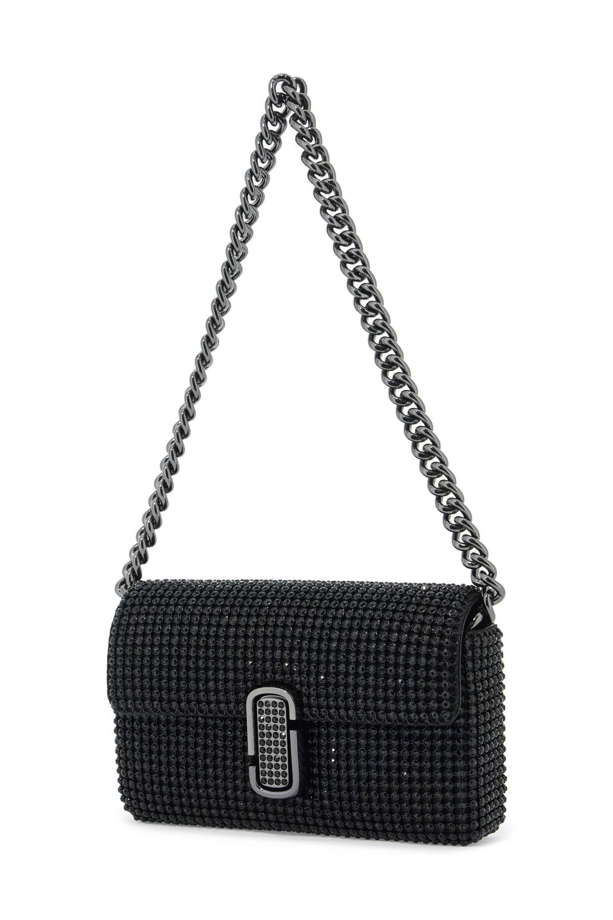 Shop Marc Jacobs The Rhinestone J Marc Mini Shoulder Bag By In Black