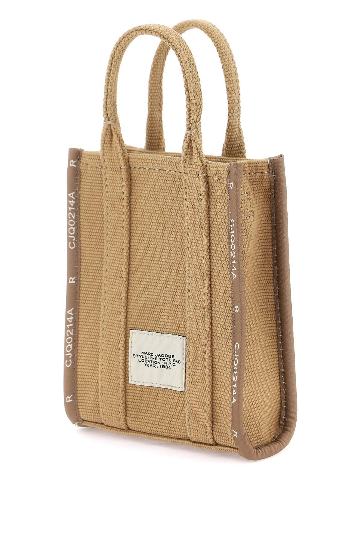 Shop Marc Jacobs The Jacquard Mini Tote Bag In Beige
