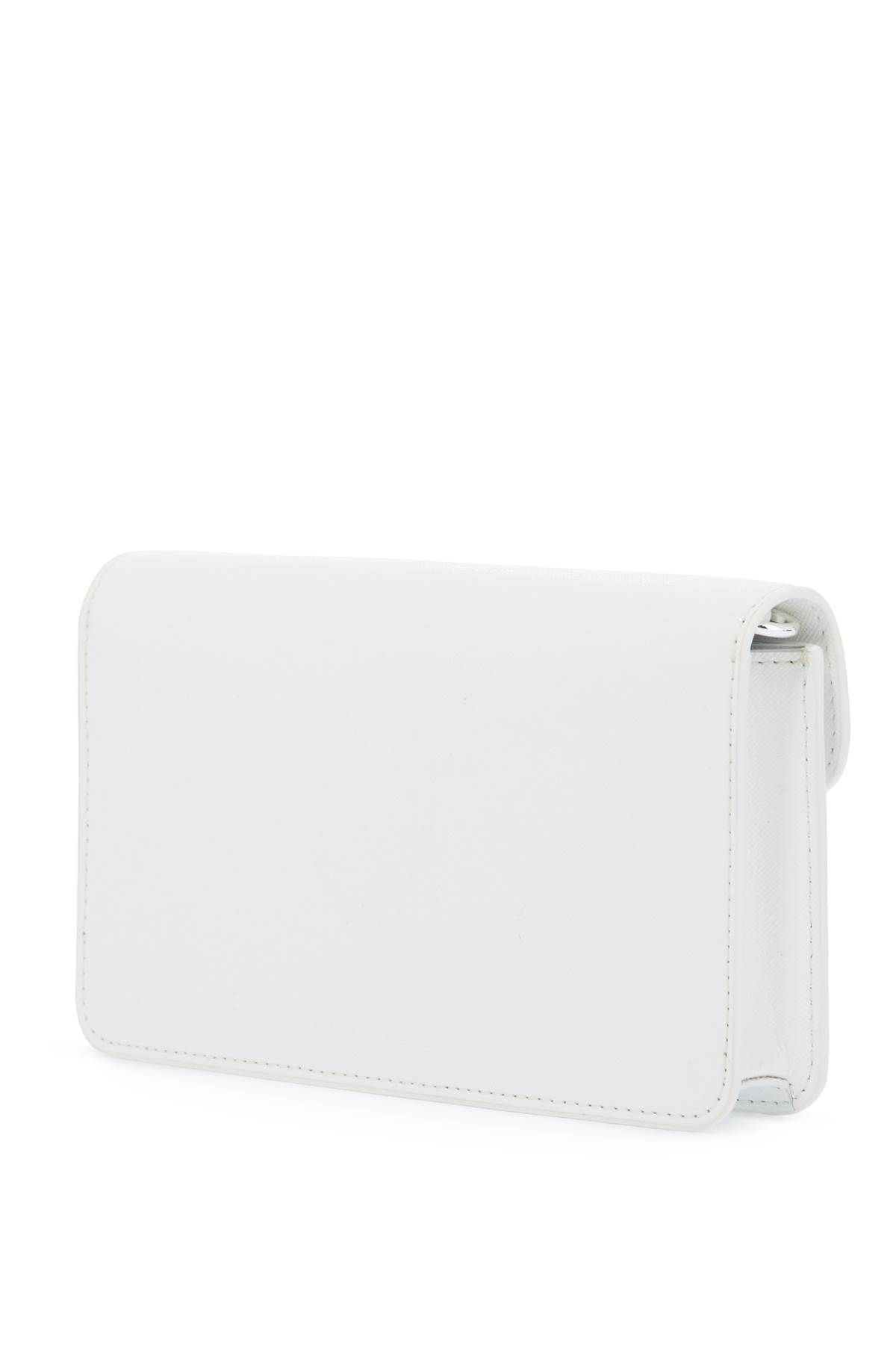 Shop Marc Jacobs Mini Crossbody Chain Wallet Bag In White