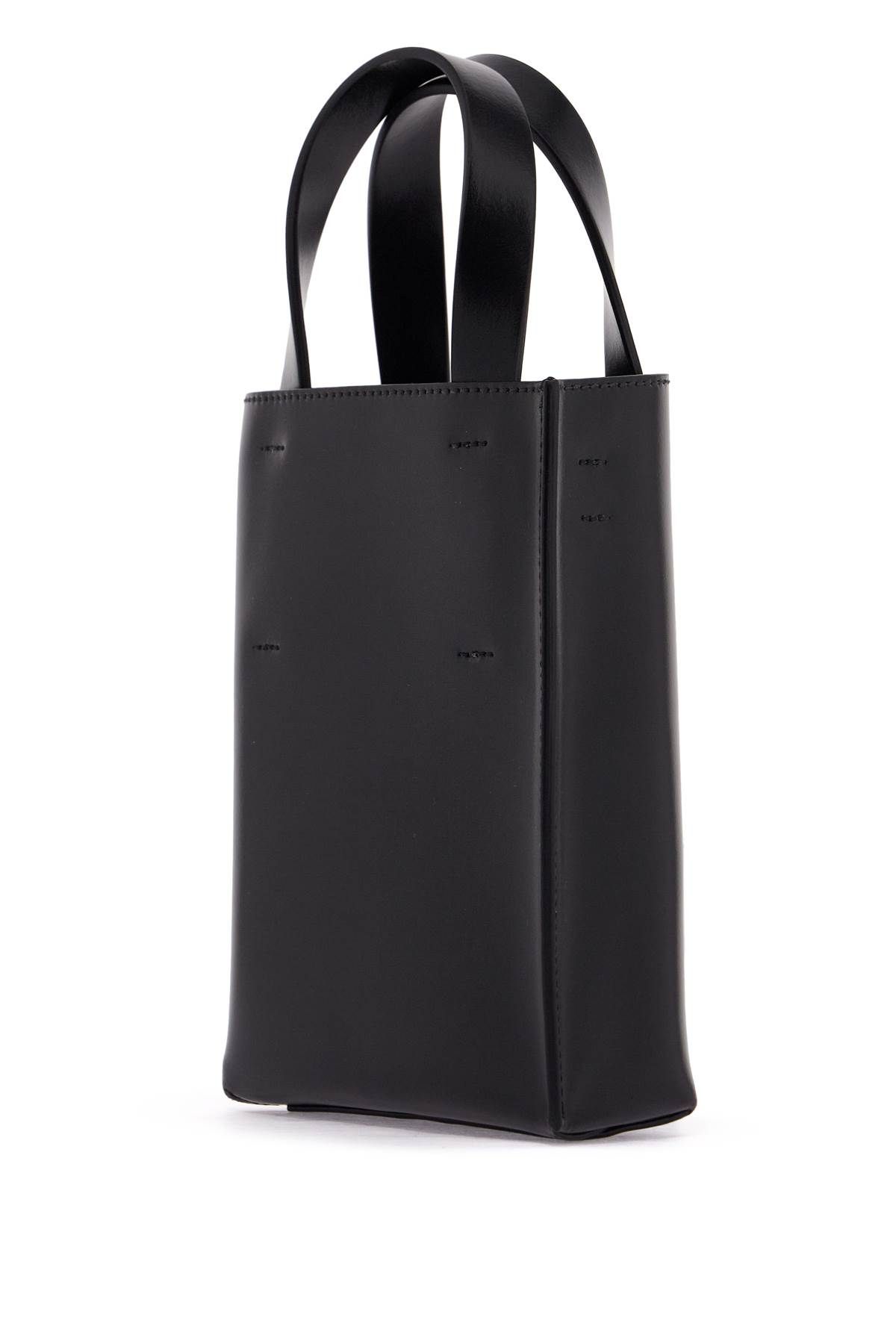 Shop Marni Nano Museo Tote Bag In Black