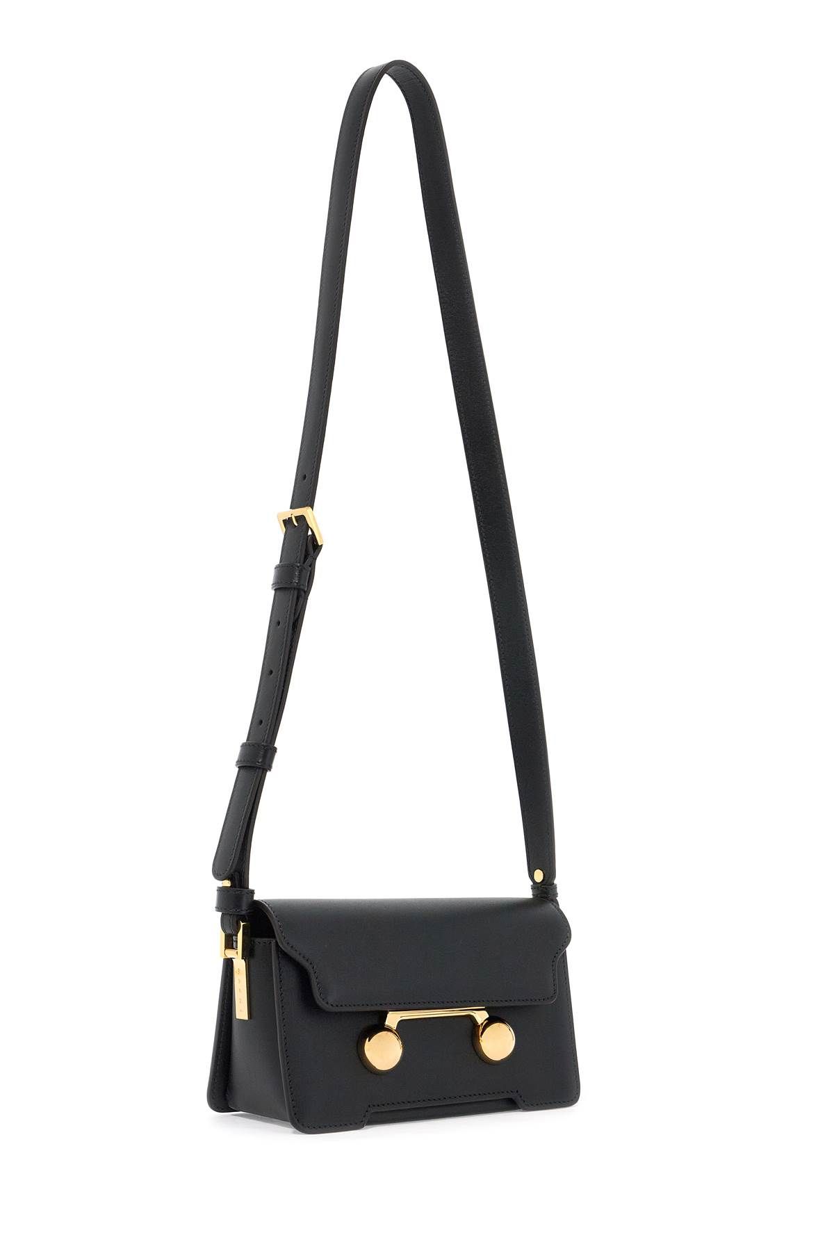 Shop Marni Mini Trunkaroo Shoulder Bag In Black